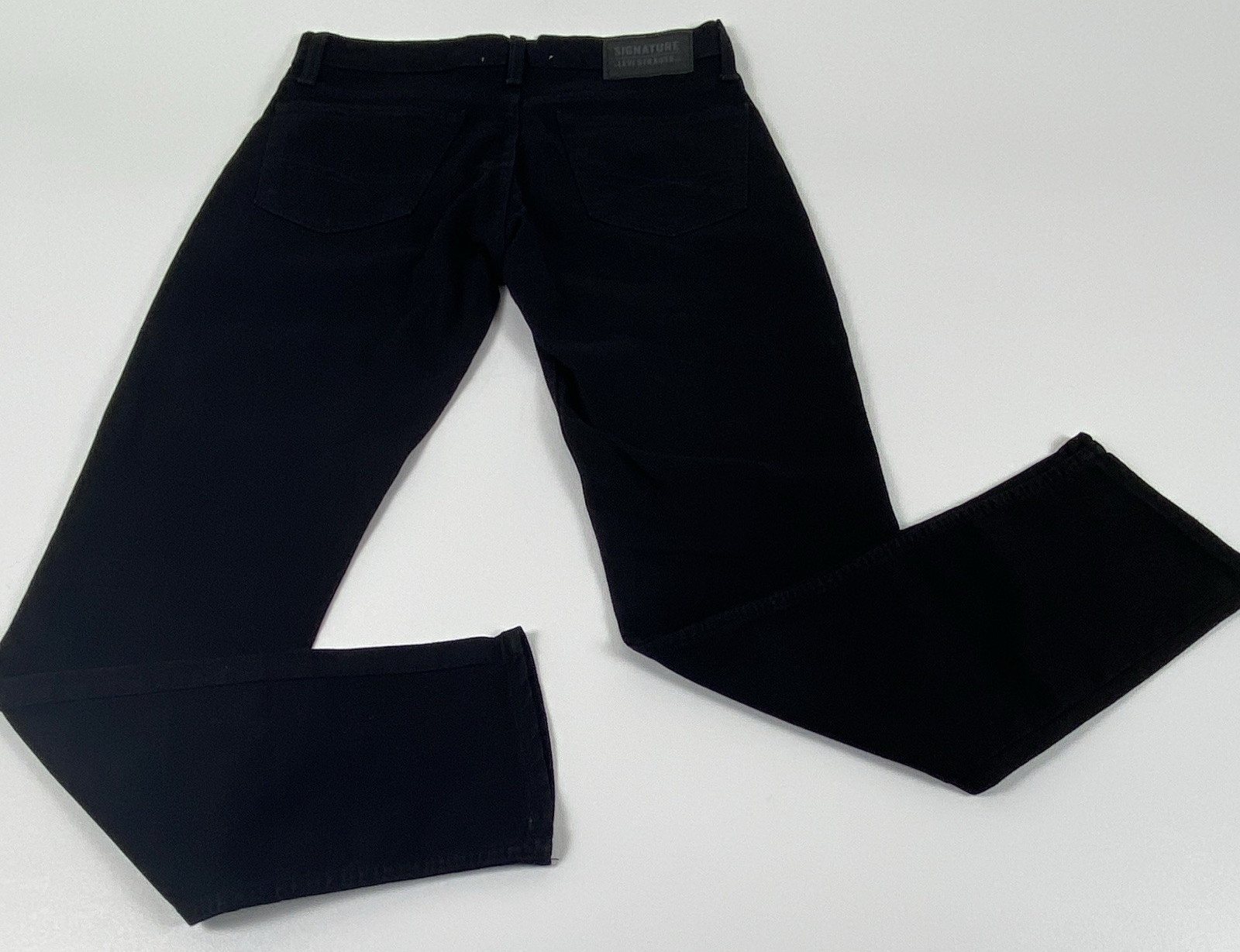 Signature by Levi Strauss & Co. Men’s Slim Fit Black Dark Wash Denim Jeans 32*32