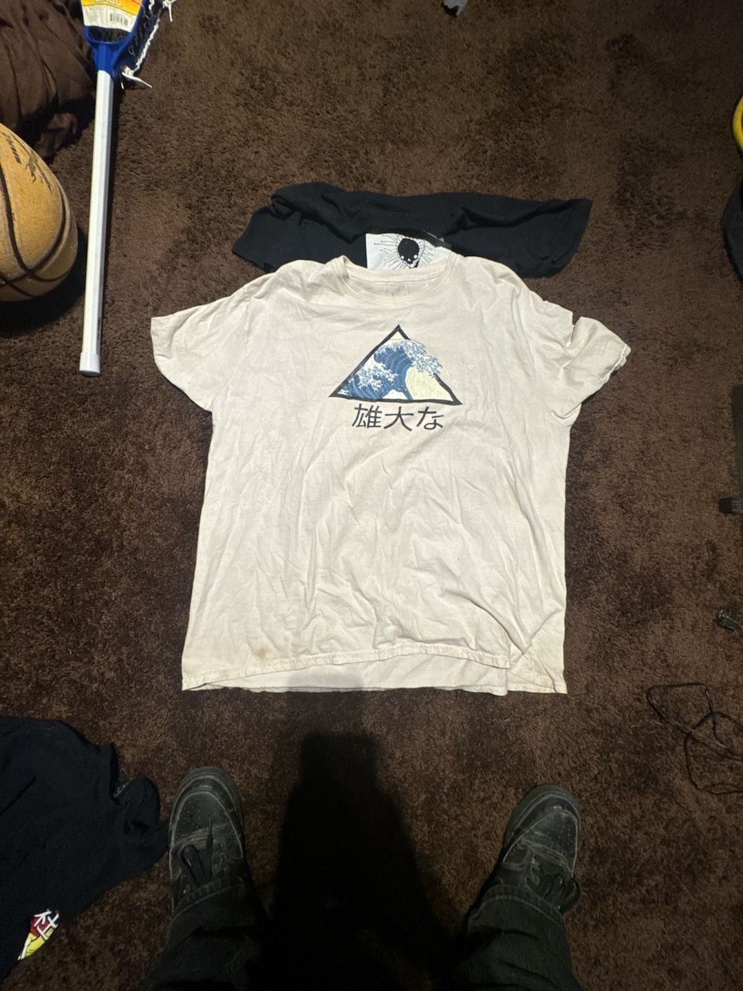 HUF High Tide Graphic T-Shirt with Great Wave Triangle Design