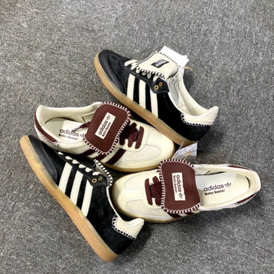 WALES BONNER x adidas originals Black&Brown Samba Pony Tonal for US Unisex Size