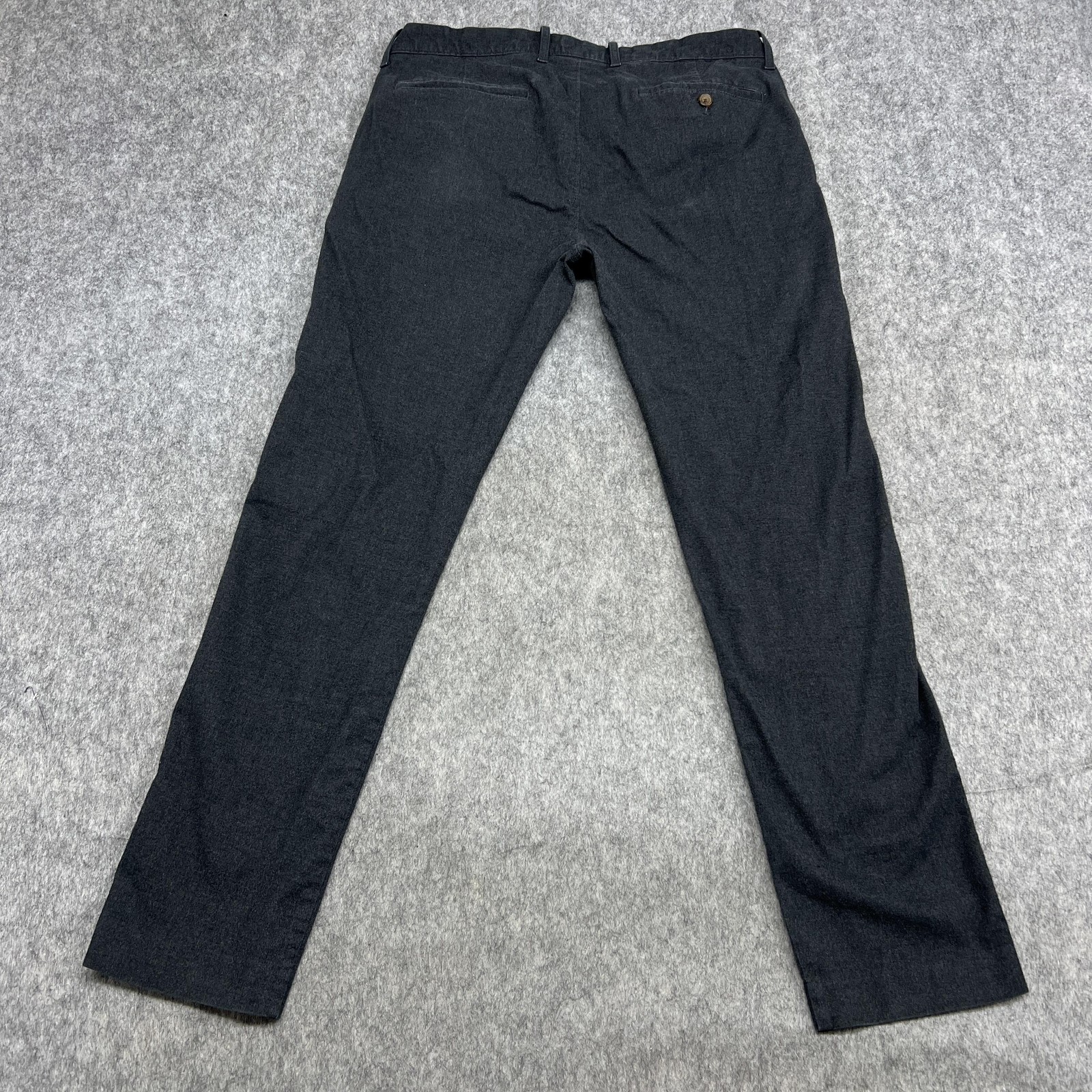 J Crew Bowery Pants Mens 35×32 Gray Slim Flex Chino Stretch Dress Trousers Work