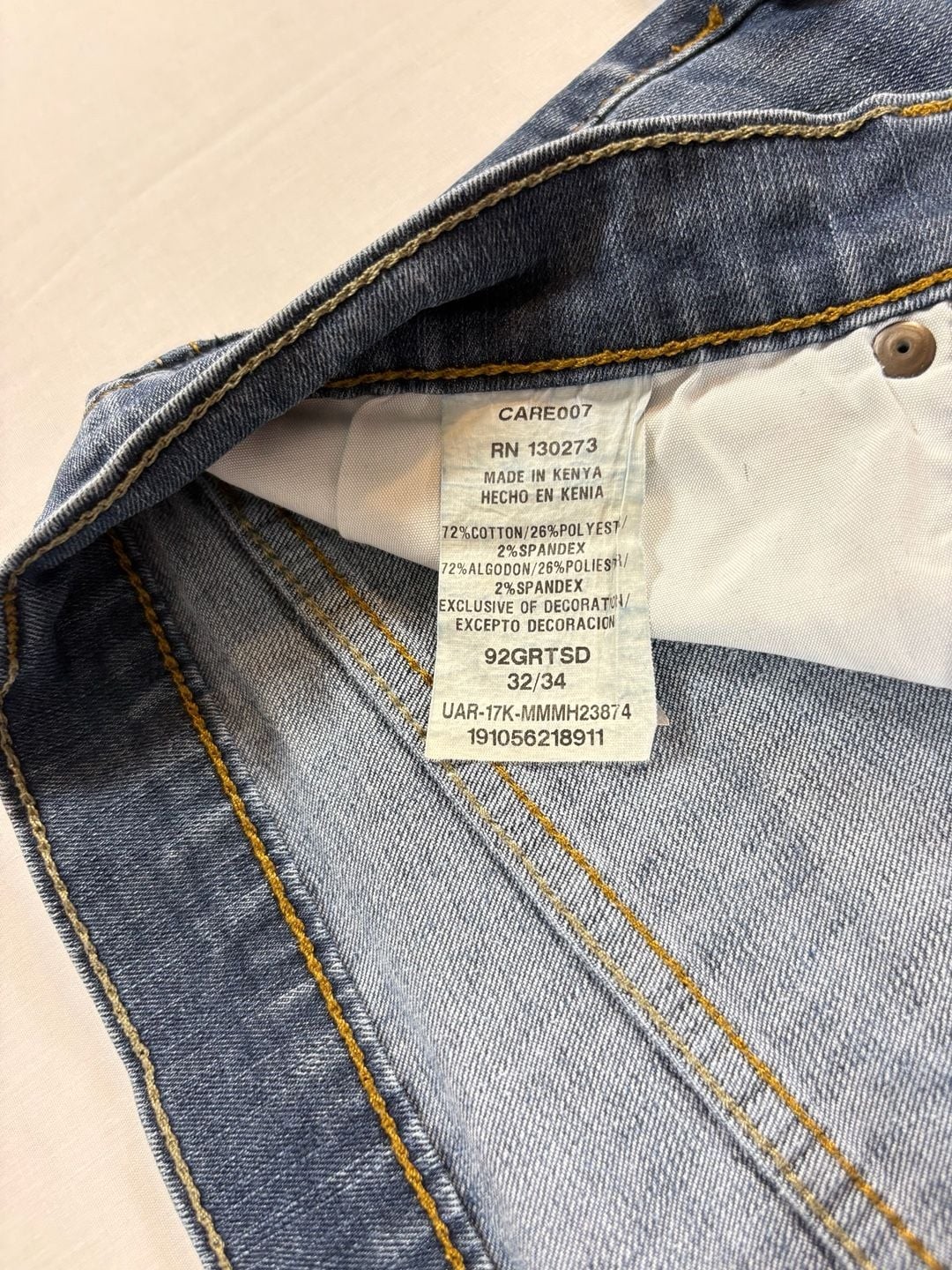 Wrangler Slim Straight Jeans 32×34
