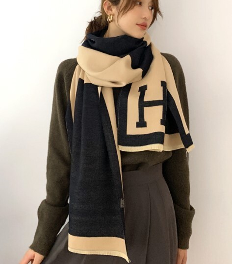 Winter Warm Long Scarf Imitate Cashmere Shawl Kerchief 180x65cm