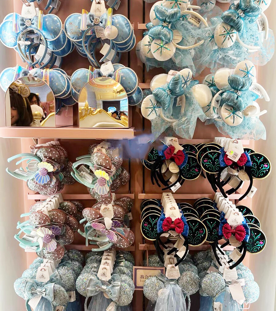 Disney Parks Loungefly Mickey Mouse Cinderella Ears Sequins Headband Disneyland