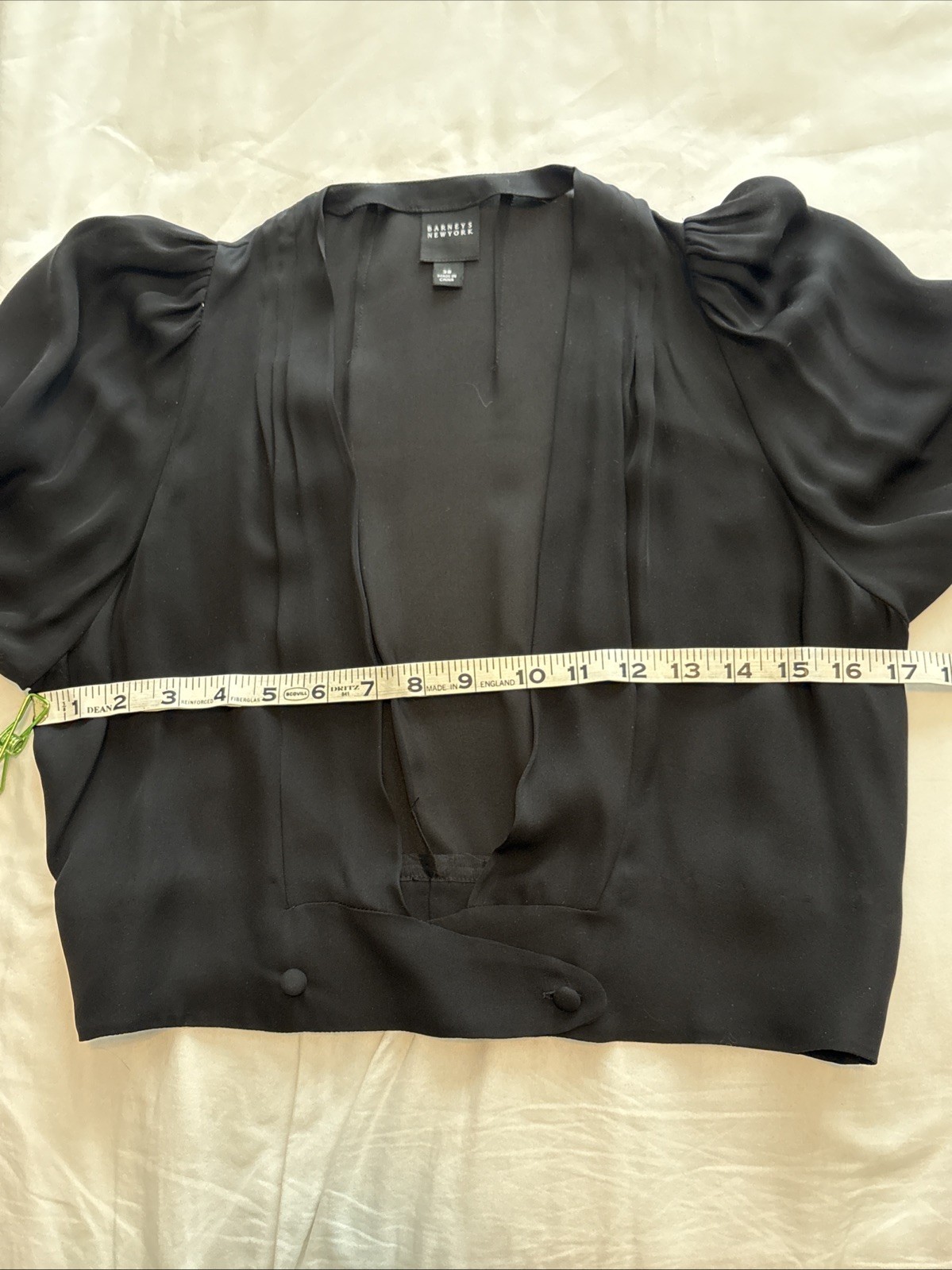 Barneys New York Robert Rodriguez Womens Sz 38 S 100% Silk Sheer Cropped Jacket