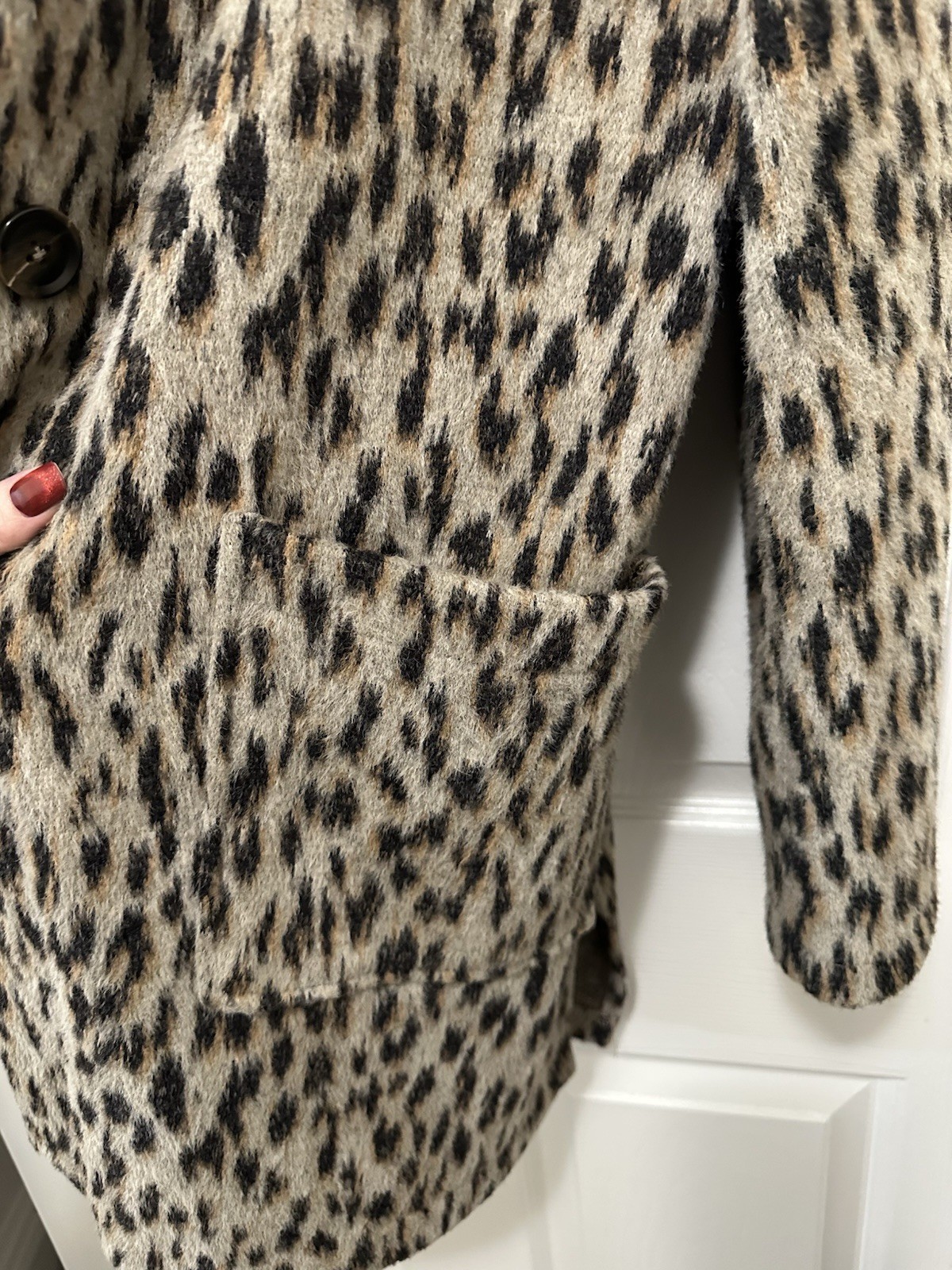 Maurice’s Leopard Print Coatigan Jacket Sz XL