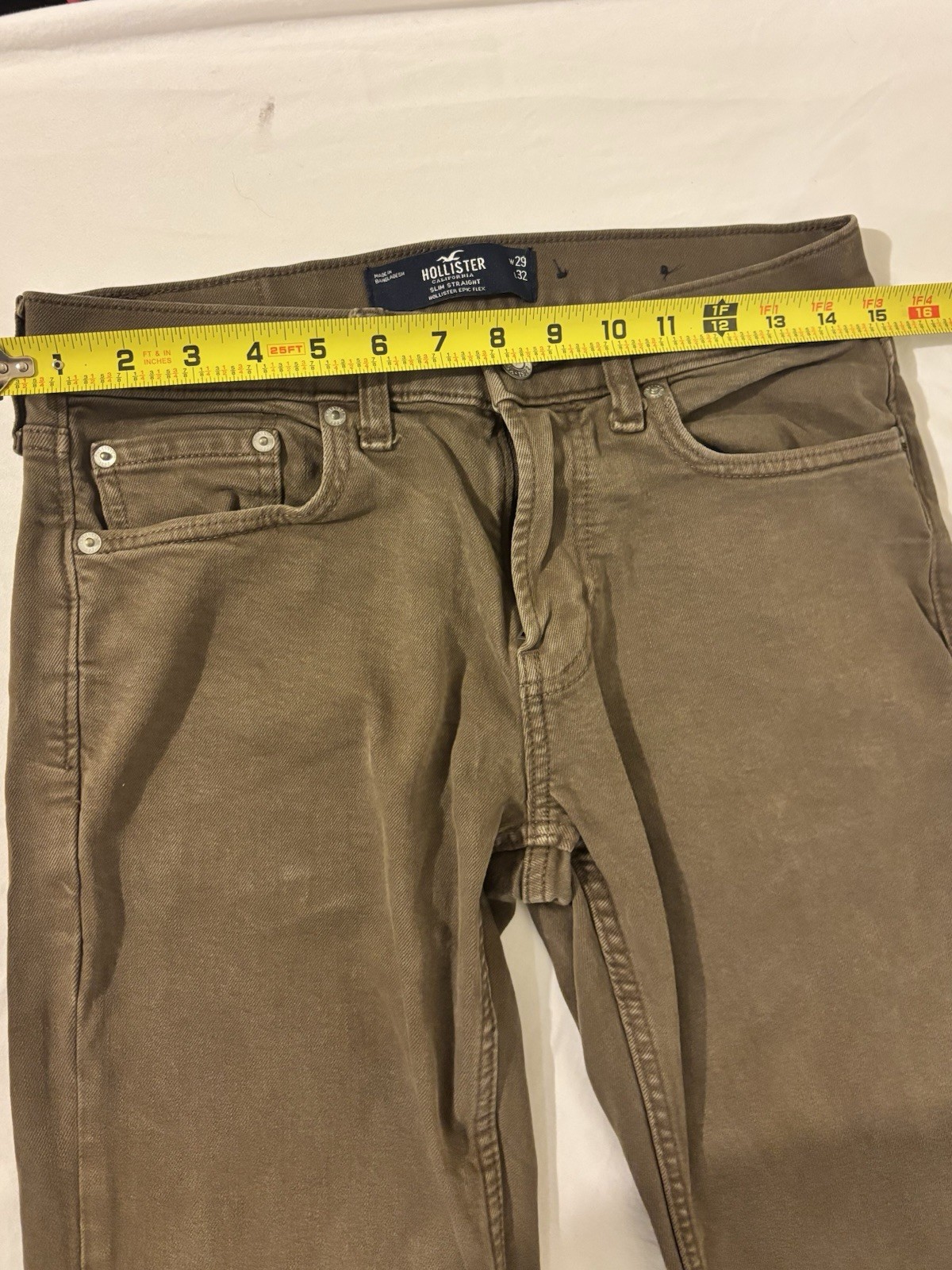 Hollister Slim Straight Epic Flex pants, size of W29 L32 pre owned