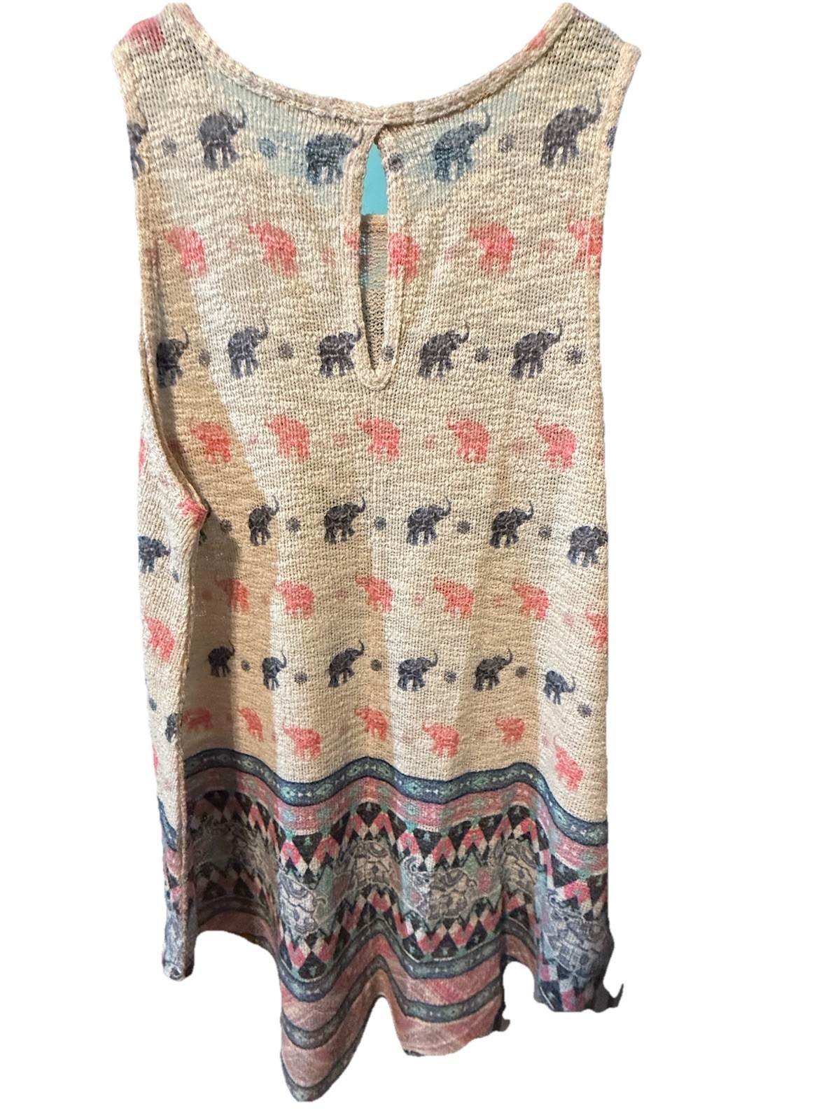 Ginger G. Tank SZ Large Elephants Marching Style# K7480-DM84