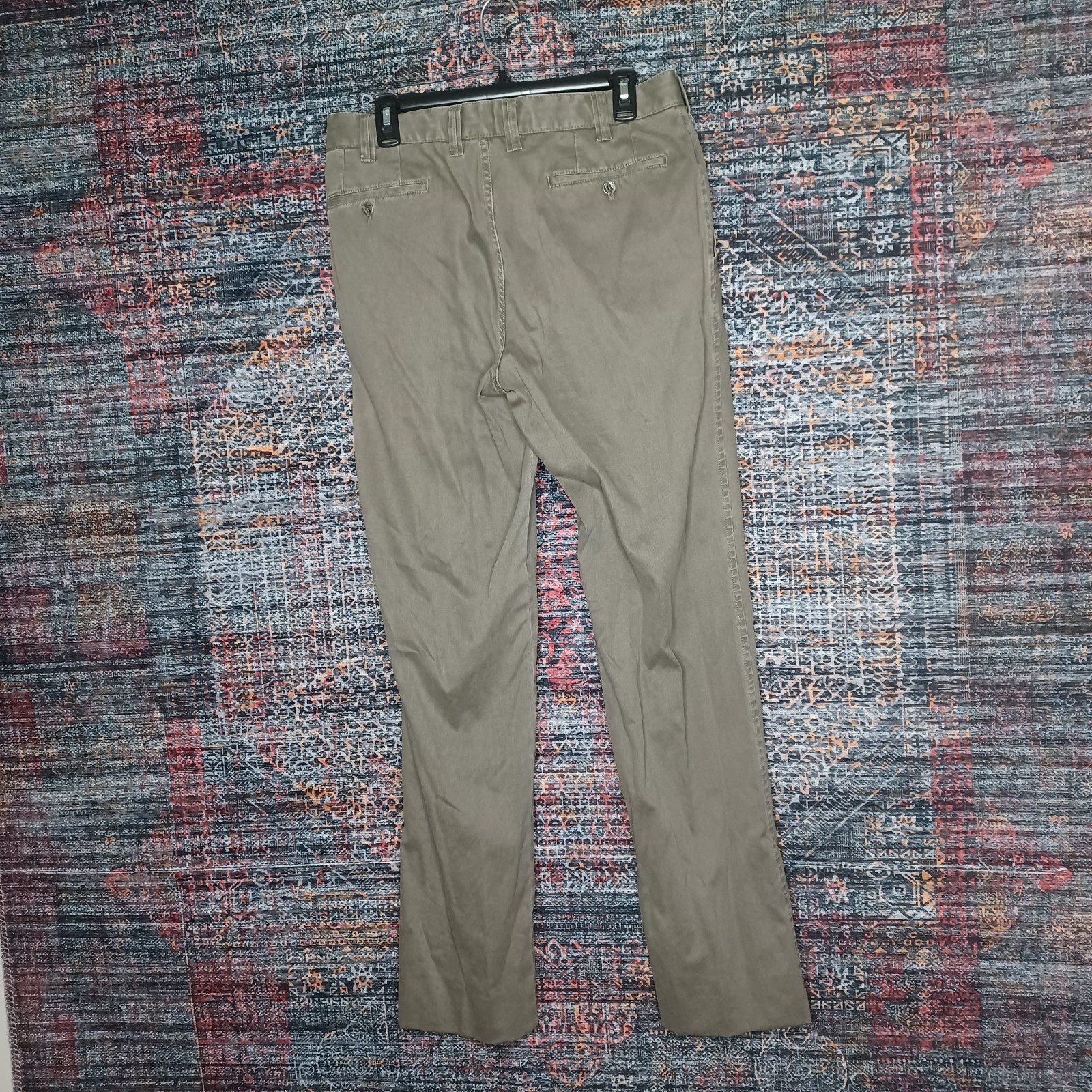 Hiltl mens light brown straight leg contemporary chino pants 32×34