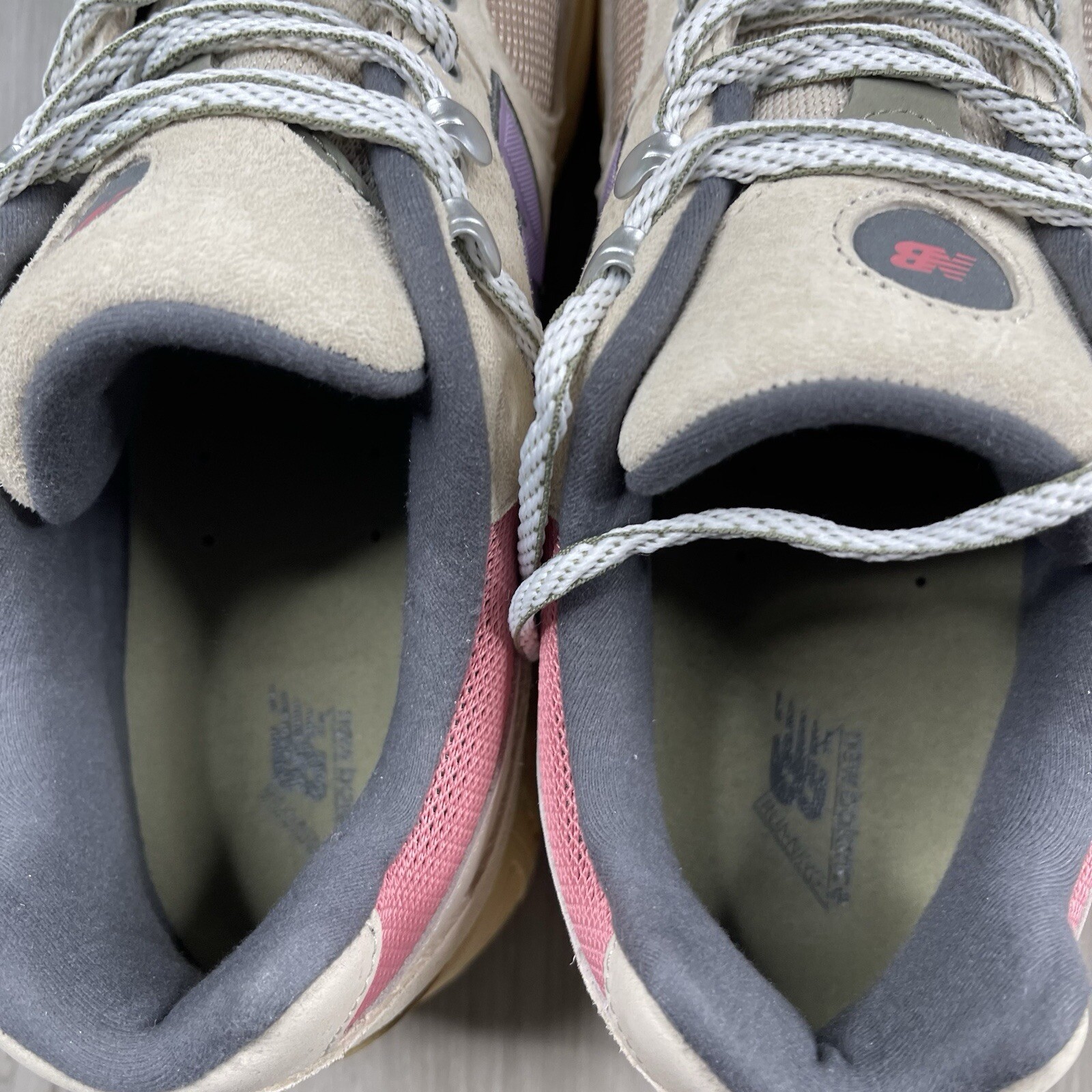 New Balance 2002R Beige Purple Pink Tan Hiking Trail Shoes M2002RWL Mens 12 NWOB
