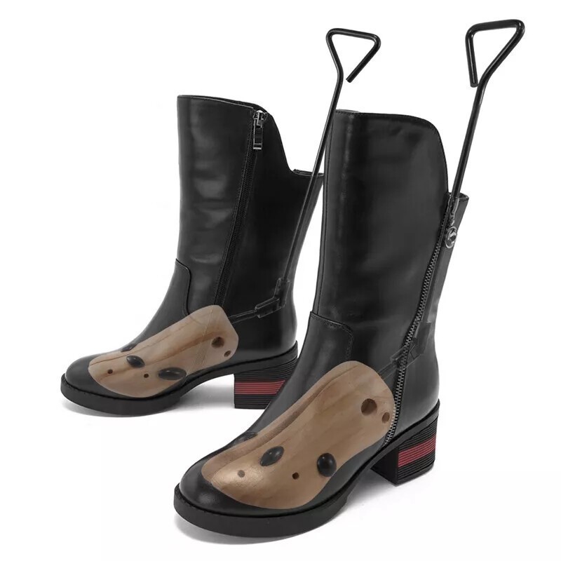 1 Pair Boot Stretcher Wooden Shoe Shaper Western Cowboy Boot Expander for Men M