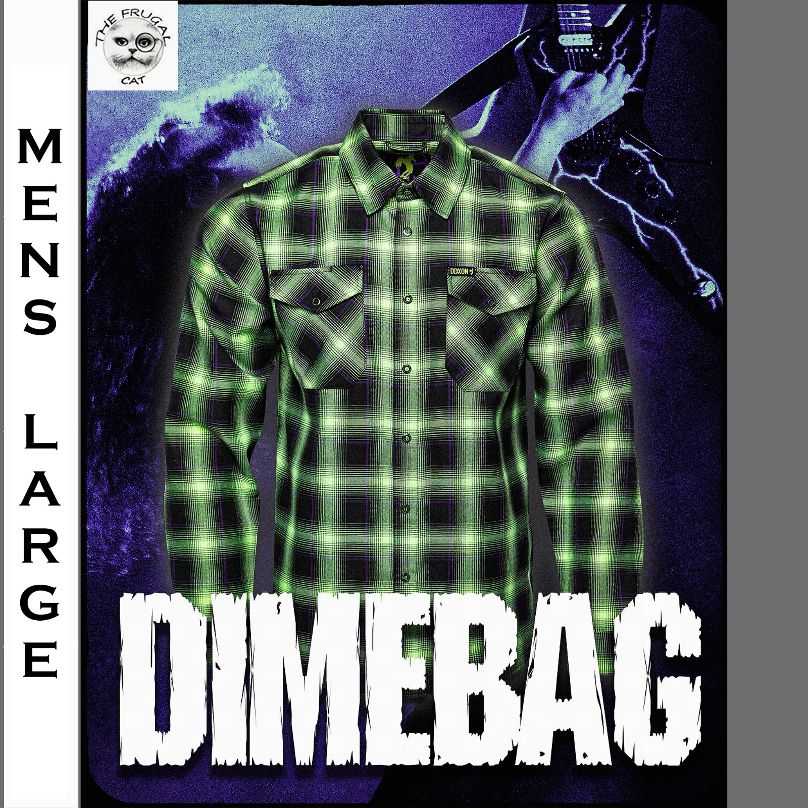 DIXXON FLANNEL x DIMEBAG DARRELL Flannel Shirt Collab – Men’s Large