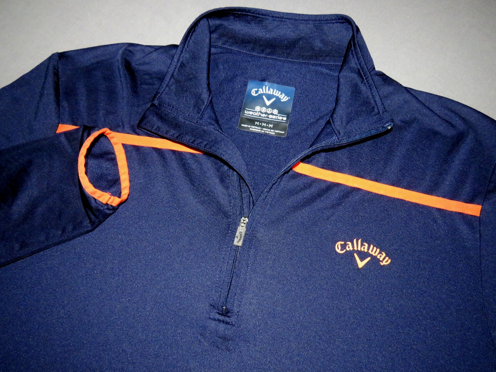 CALLAWAY Weather Series Light Weight 1/4 Zip Athletic Golf Jacket Men’s Medium