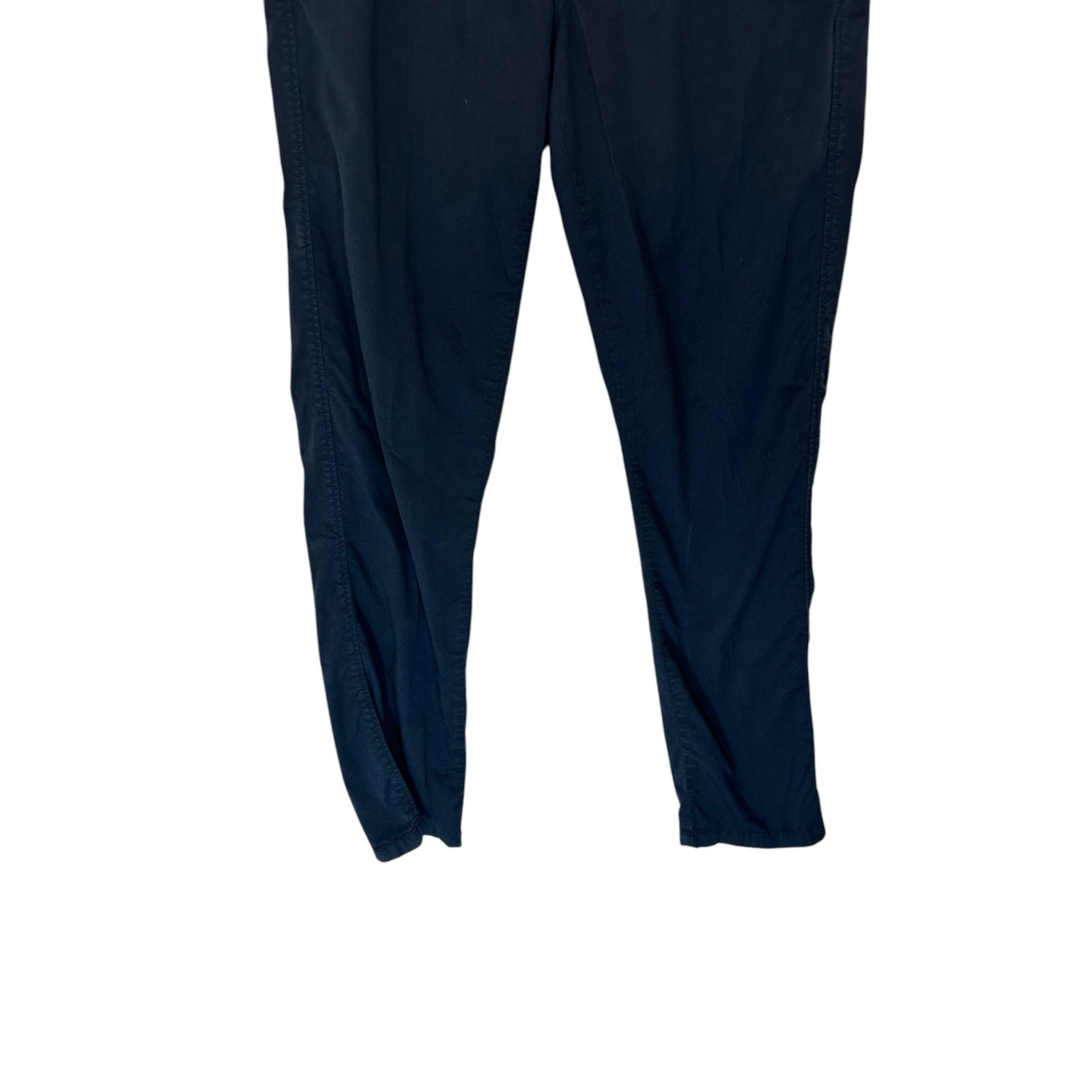 J.Crew Navy Casual Rugged Everyday Button Closure Skinny Leg Pants Size 27 Tall