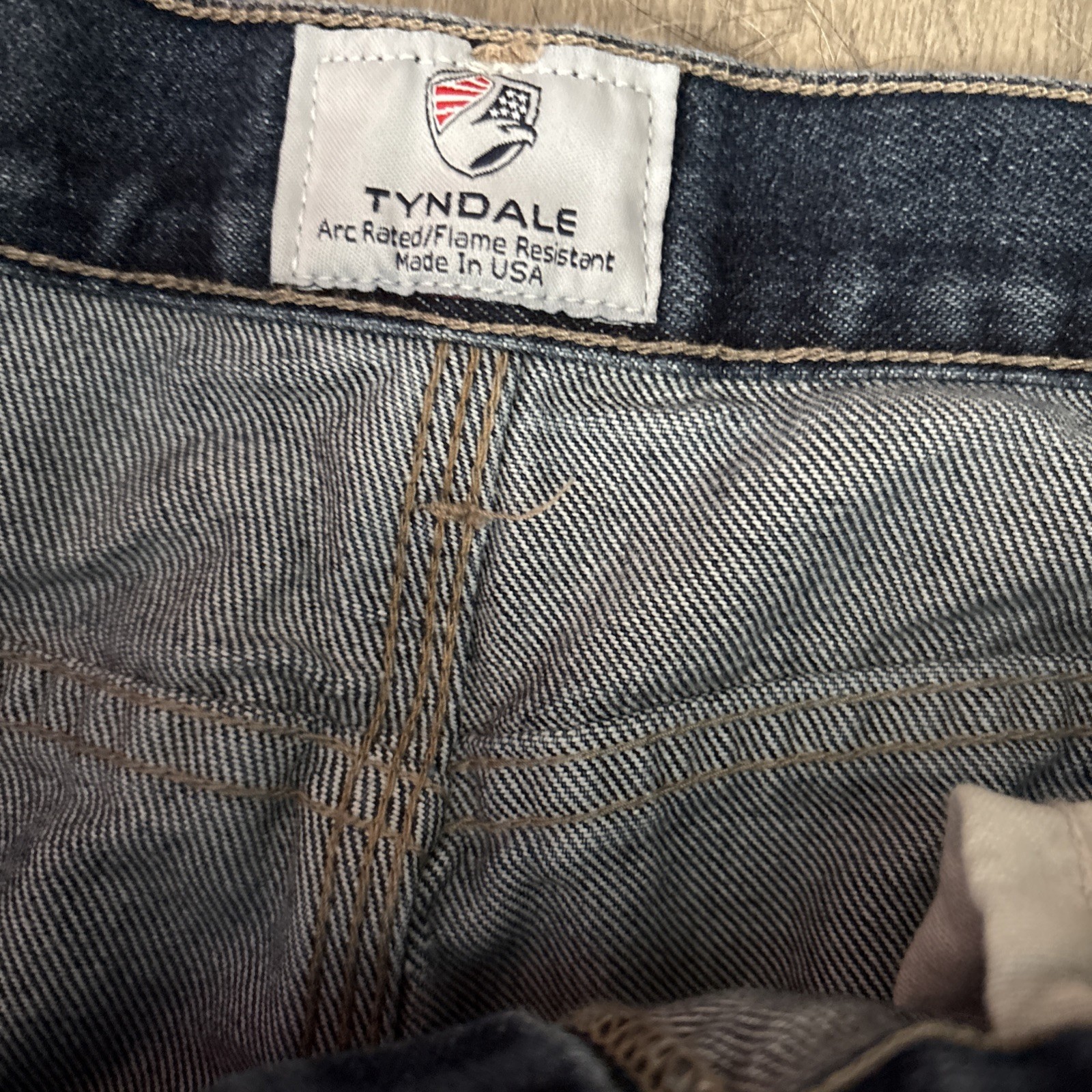 Tyndale FR Jeans Mens 40 Flame Resistant Pants F290T Blue Relaxed Carpenter
