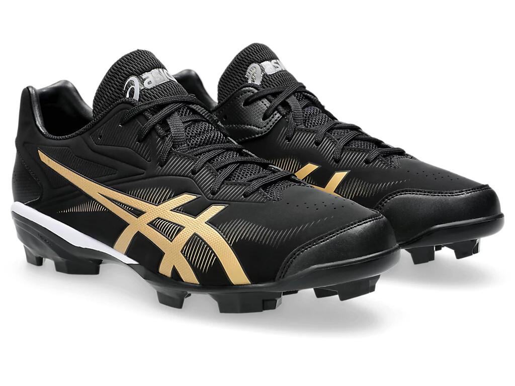ASICS STAR SHINE 3 1123A033 003 Black Rich Gold Baseball Cleats