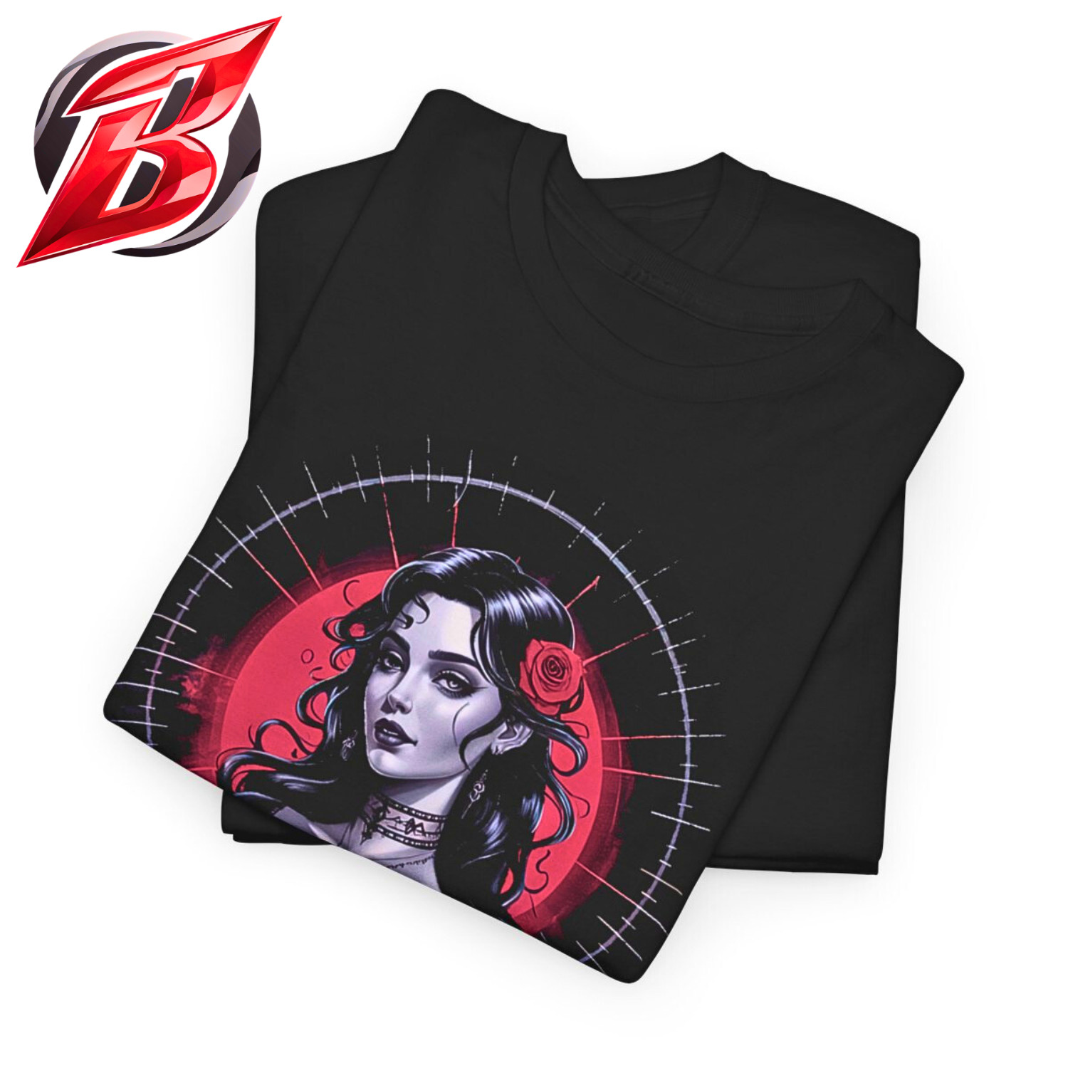 Lilith Gothic Rose Shirt – Dark Goddess Occult T-shirt – Brand New