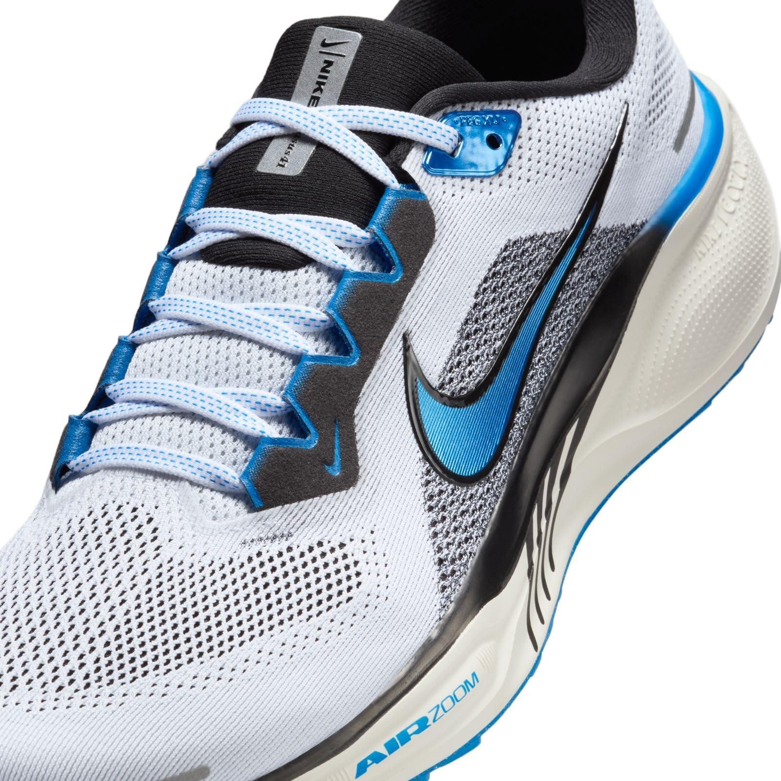 Nike Mens’ Air Zoom Pegasus 41 Running Shoes – White/Photo Blue/Black/Sail