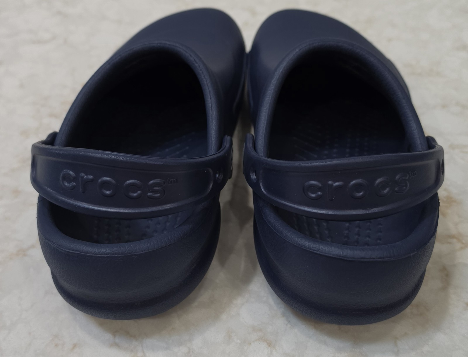 Crocs At Work Bistro Slip On Clogs Shoes Navy Men’s Sz 6 Women’s 8
