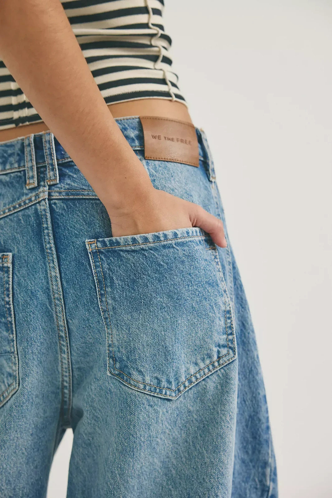 Freepeople – We The Free Good Luck Mid-Rise Barrel Jeans – Discount
