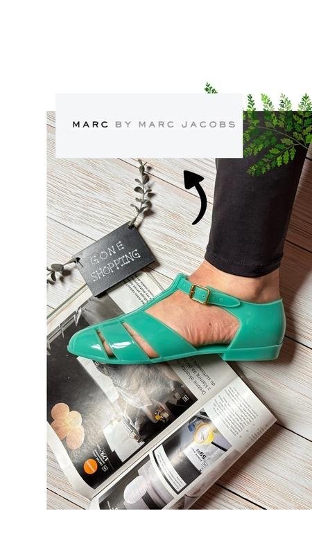 women marc jacobs heels turquoise rubber 36
