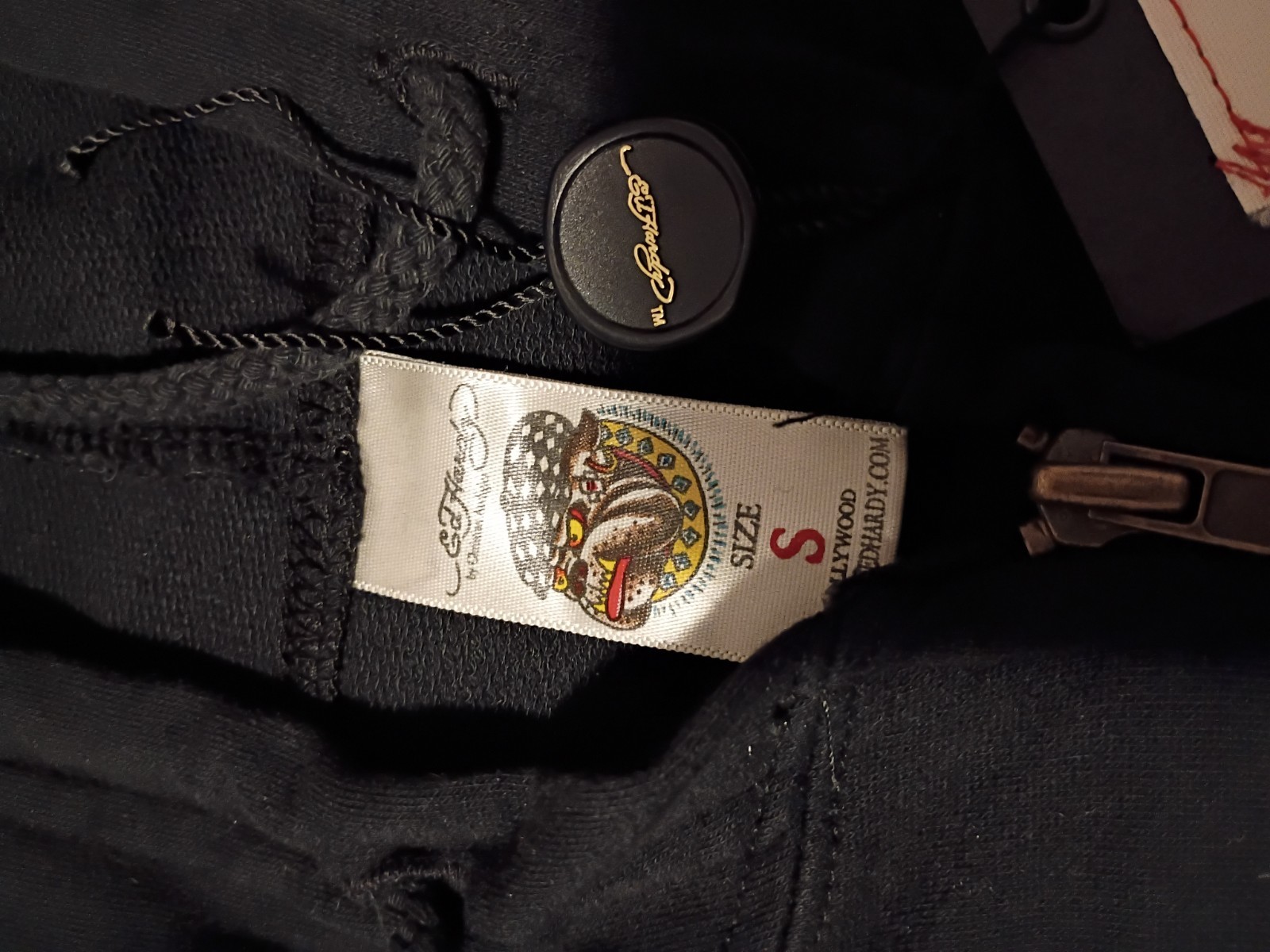 Ed Hardy~ Zip-Up Hoodie Reverse -Virgin Mary