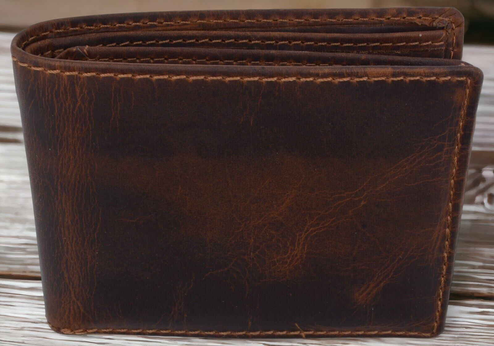 RFID Blocking Slim Thin Bifold Credit Card ID Vintage Leather Wallet for Men…
