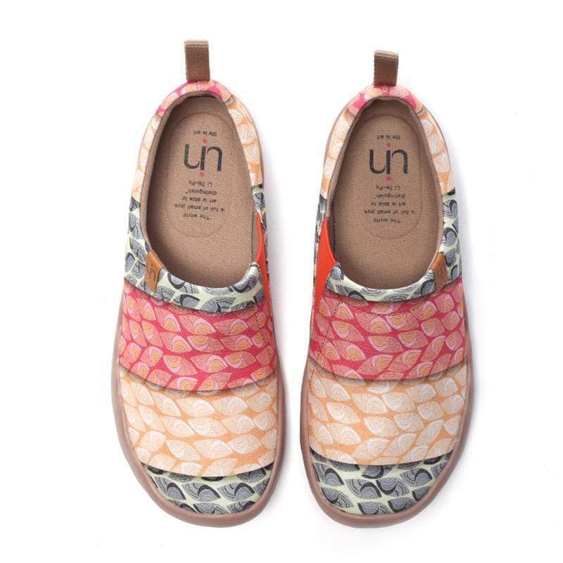 Women Size 5-12 UIN Slip On Shoes Canvas Comfortable Loafers “bodhi leaf”