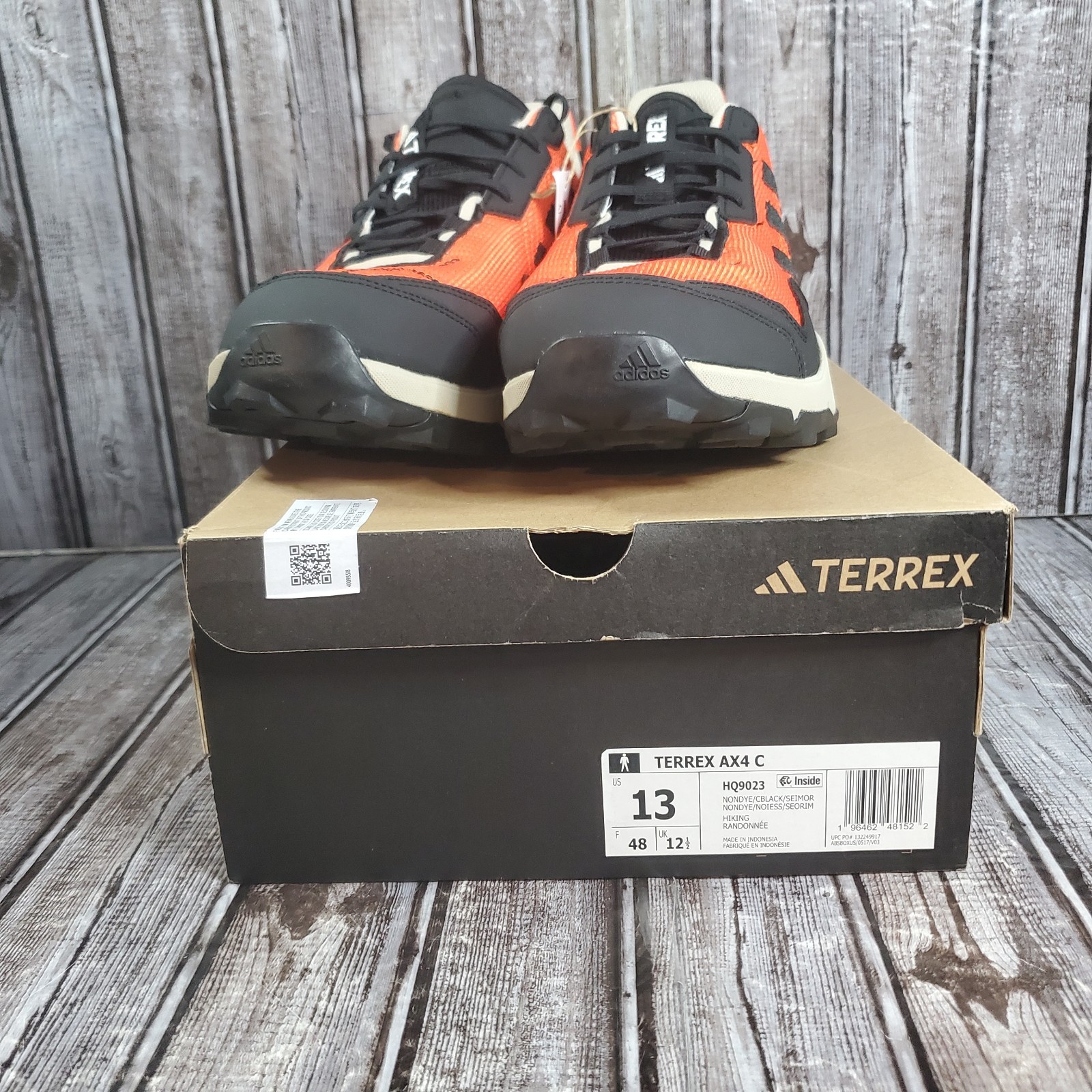 Adidas Men’s Terrex AX4 C Multisport Hiking Shoes HQ9023 Orange Black Size 13
