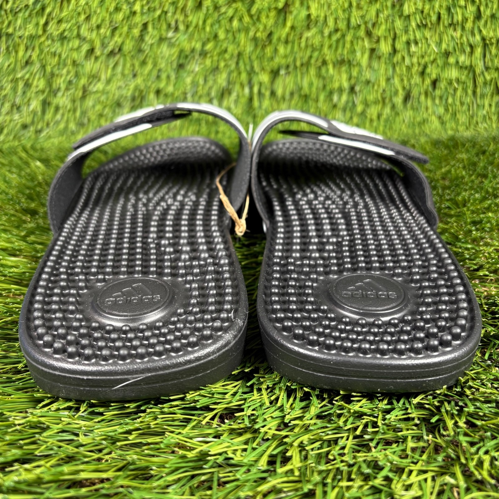 Adidas Adissage Slides Post Workout Massage Slides Black White F35580