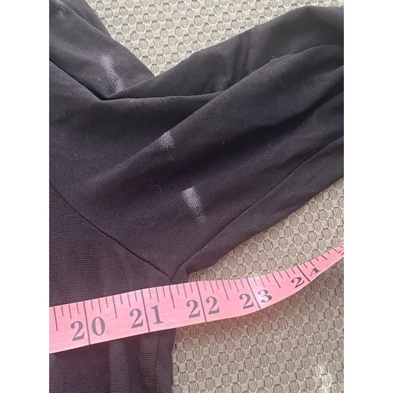 32 Degrees Heat Womens XL Black Thermal Base Layer Shirt Long Sleeve Stretch