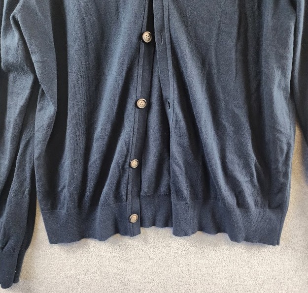 The Men’s Store Bloomingdale’s Cashmere-Blend Standard Fit Cardigan M True Navy