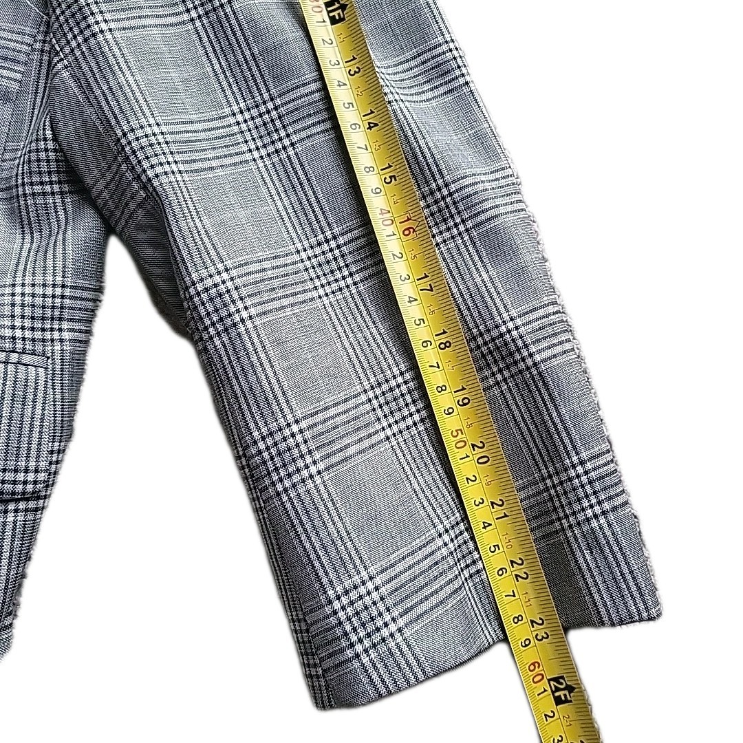 Hickey Freeman Blazer Mens 48 Gray Glen Check Plaid Lightweight Sport Jacket USA