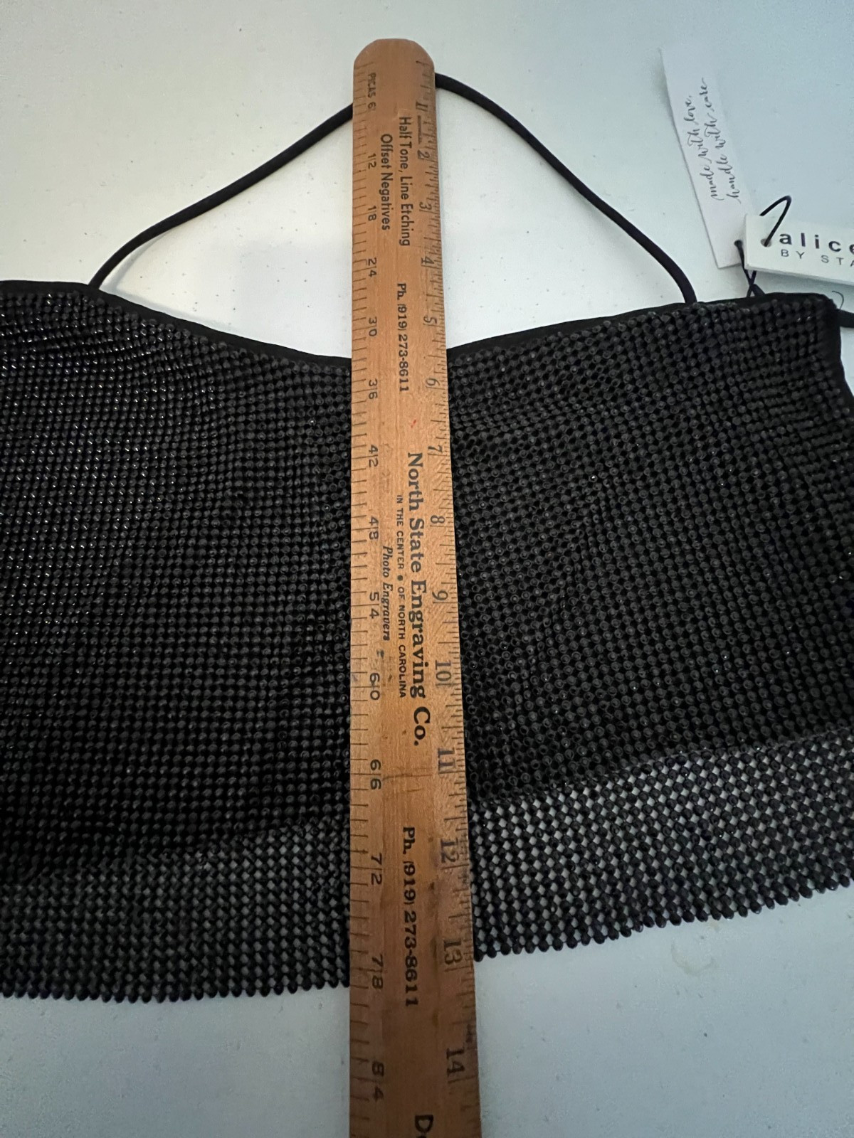 *NWT* ALICE + OLIVIA ‘Grazi Embellished Spaghetti Strap Top’ – S, Black