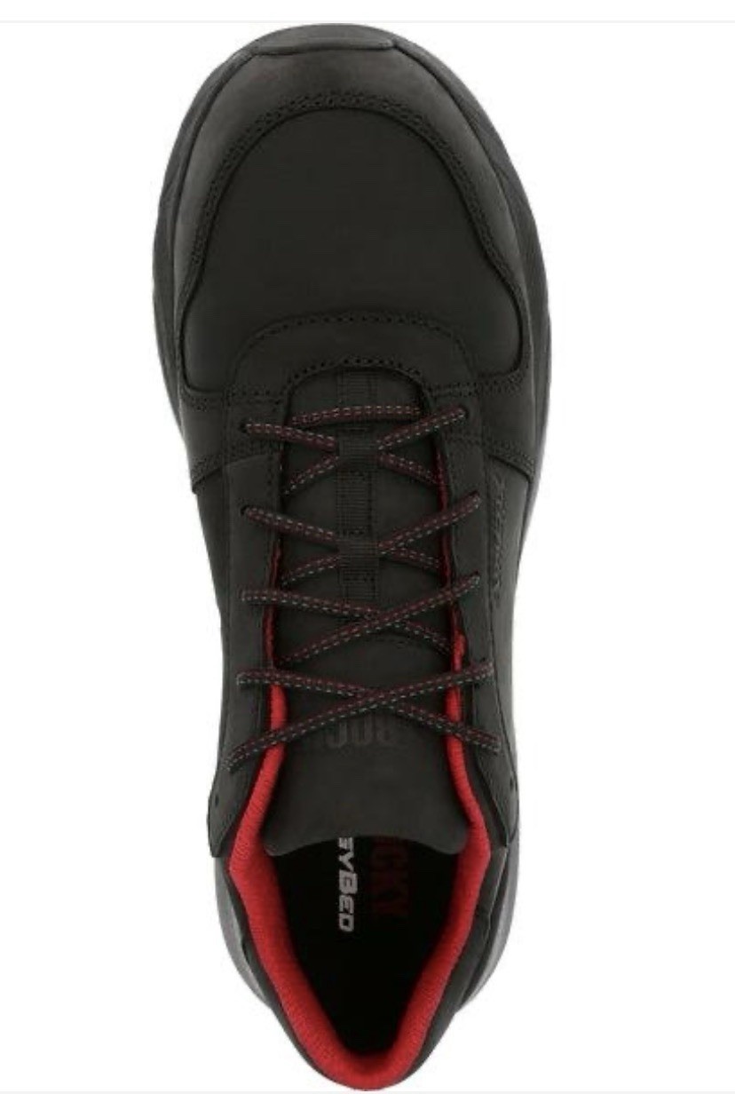 Rocky Industrial Athletix 3 Mens Size 11.5 Black Red Composite Toe Work Shoes