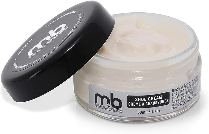 Moneysworth & Best Leather Boot & Shoe Cream Polish – NEUTRAL 1.55 oz (50ml)