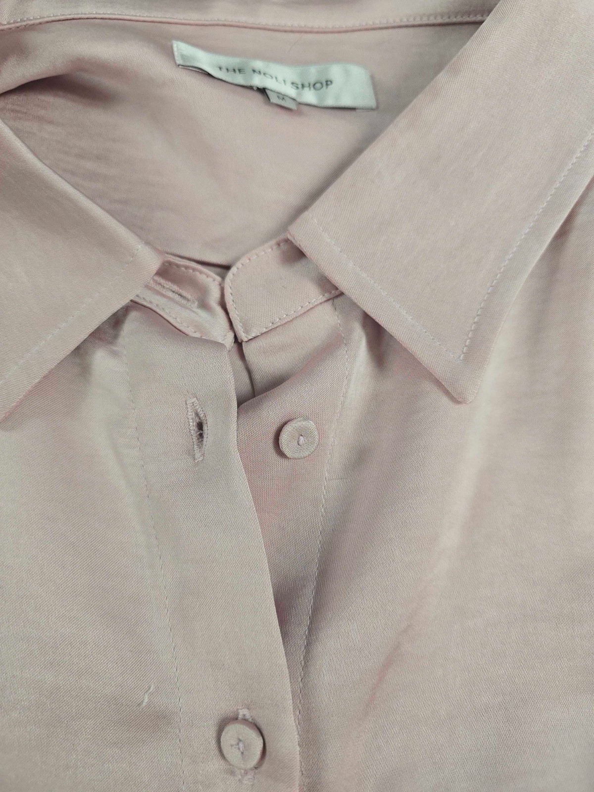 Paulina Silk Blouse, Button-Down Shirt Mauve THE NOLI SHOP