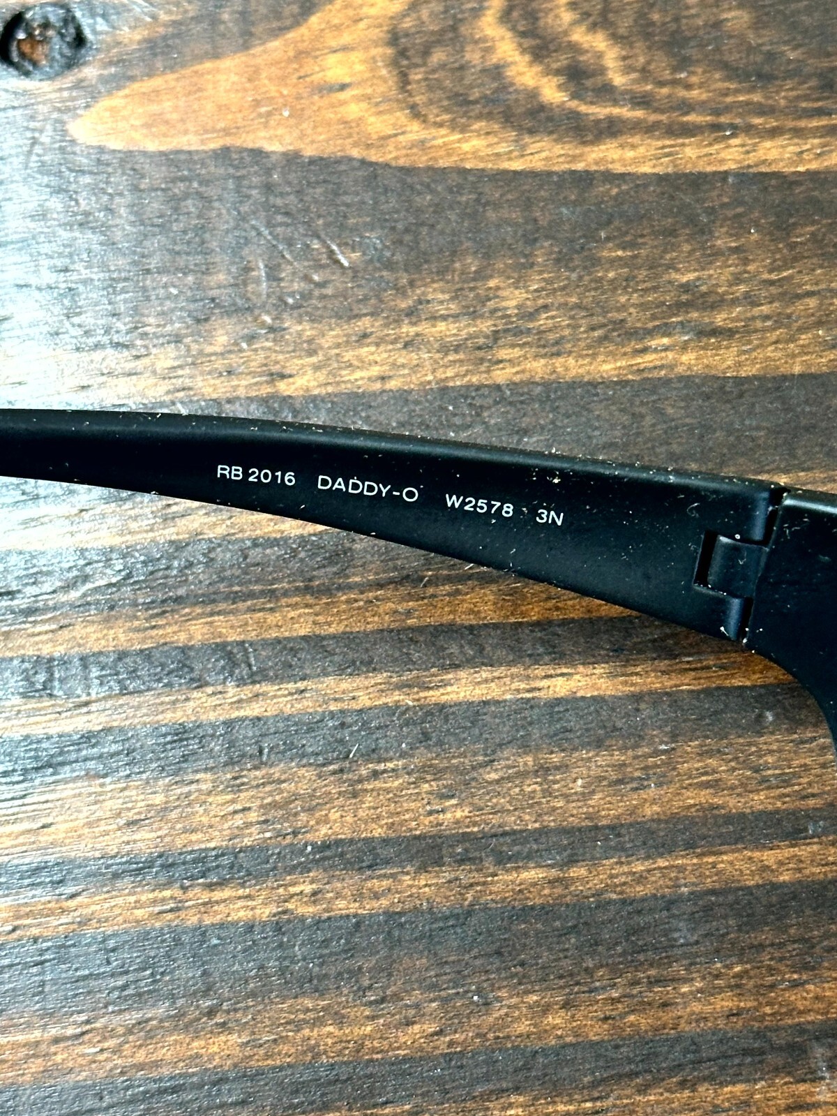 Ray-Ban DADDY-O RB2016 W2578 Matte Rubber Black Sunglasses Frame Only Full Rim