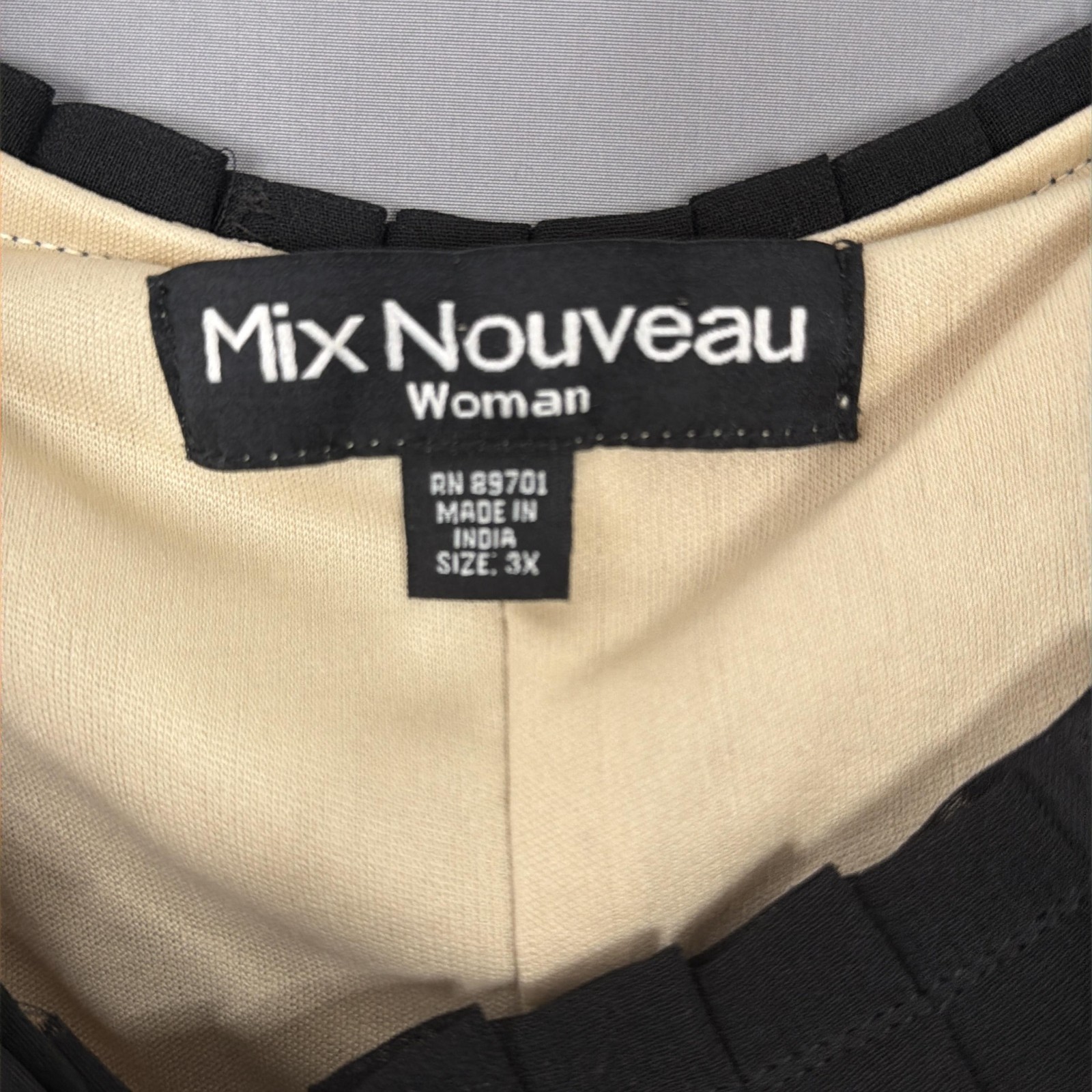 Mix Nouveau Top Womens 3X Sleeveless Tank Rust Olive Pleated Boho Blouse NEW