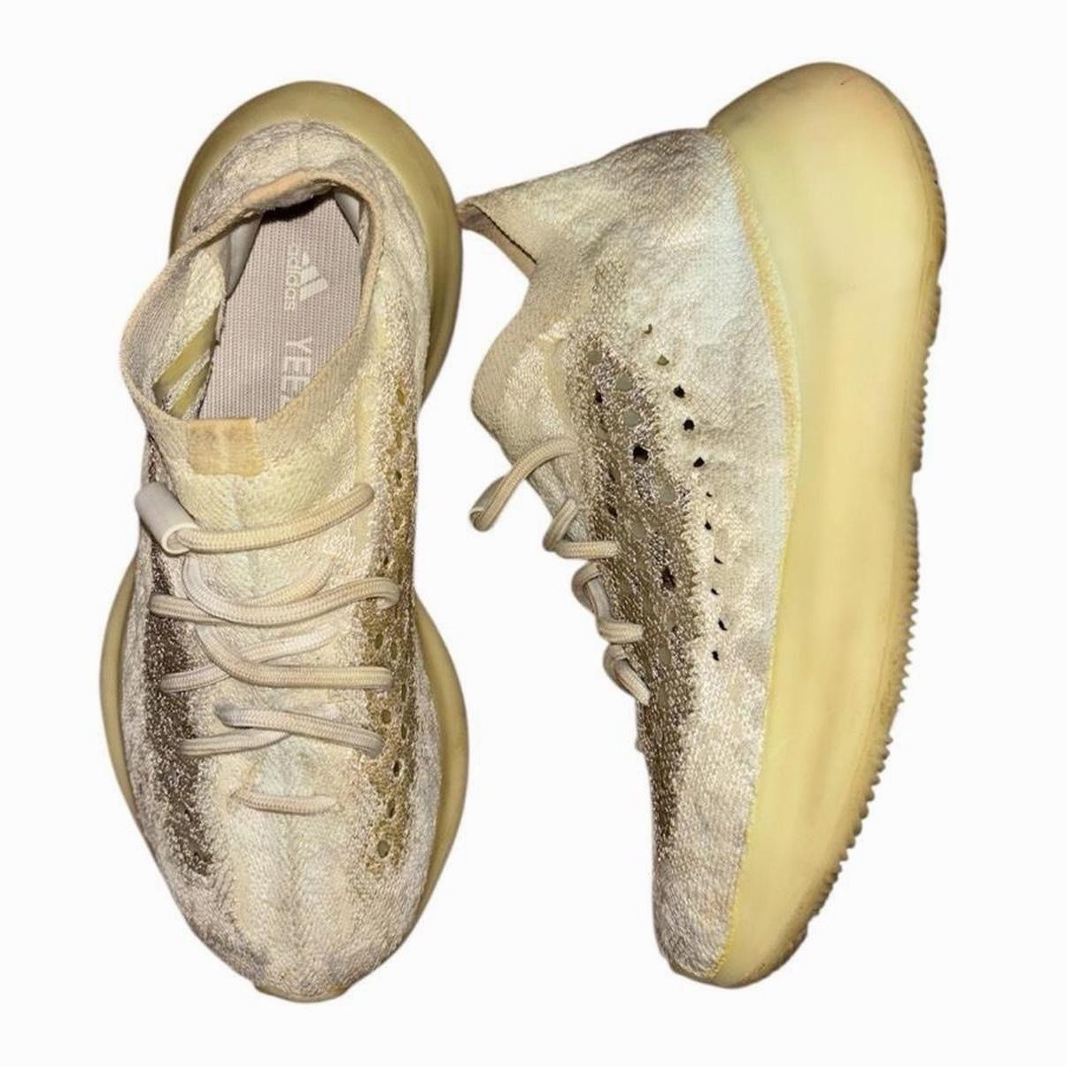 adidas Yeezy Boost 380 Calcite Glow Yellow Low Top Men’s Lace-Up GZ8668