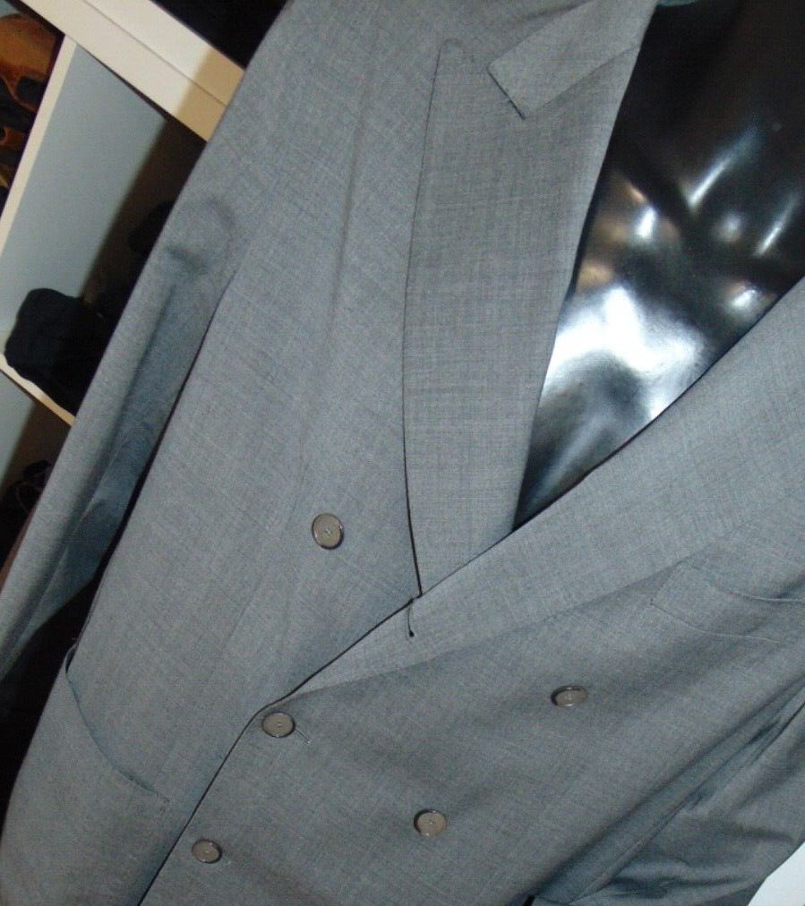 SANTANIELLO NEW DOUBLE BREASTED DRESS 50 FRESH WOOL SA-ES103 650.00 SLIM