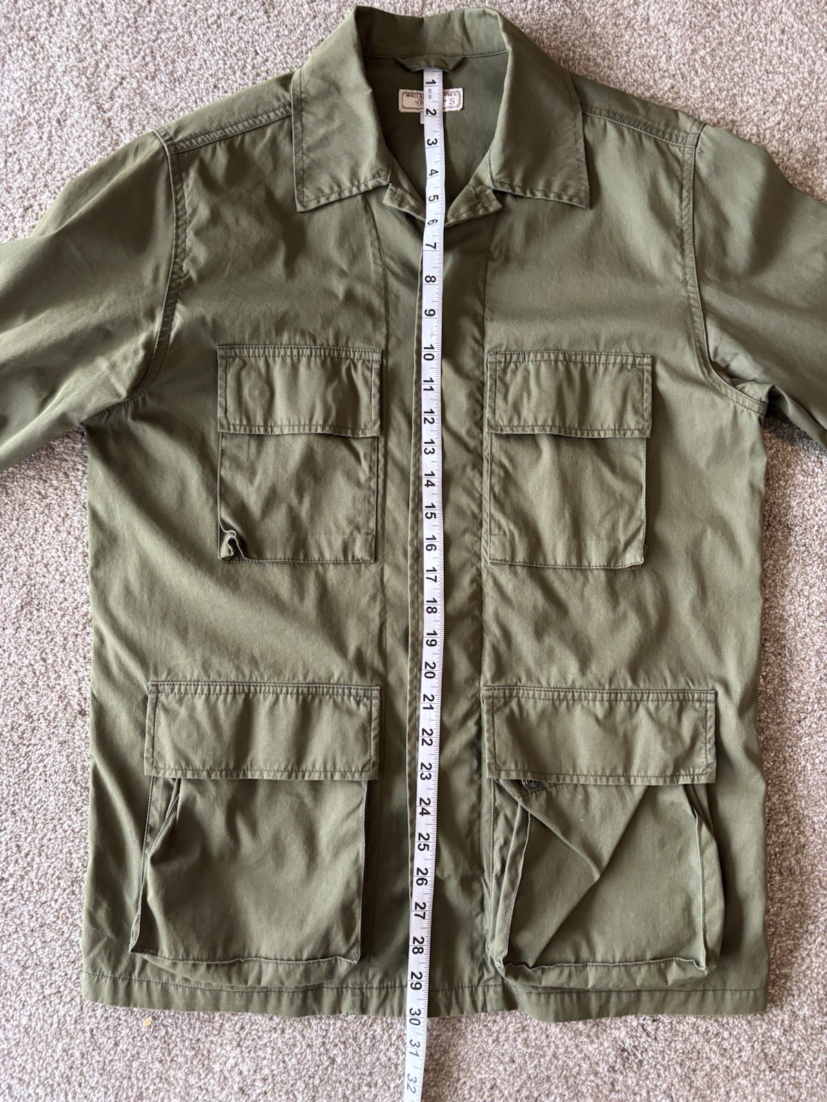 Wallace & Barnes Lightweight Army Green Field Military Jacket Men’s Small