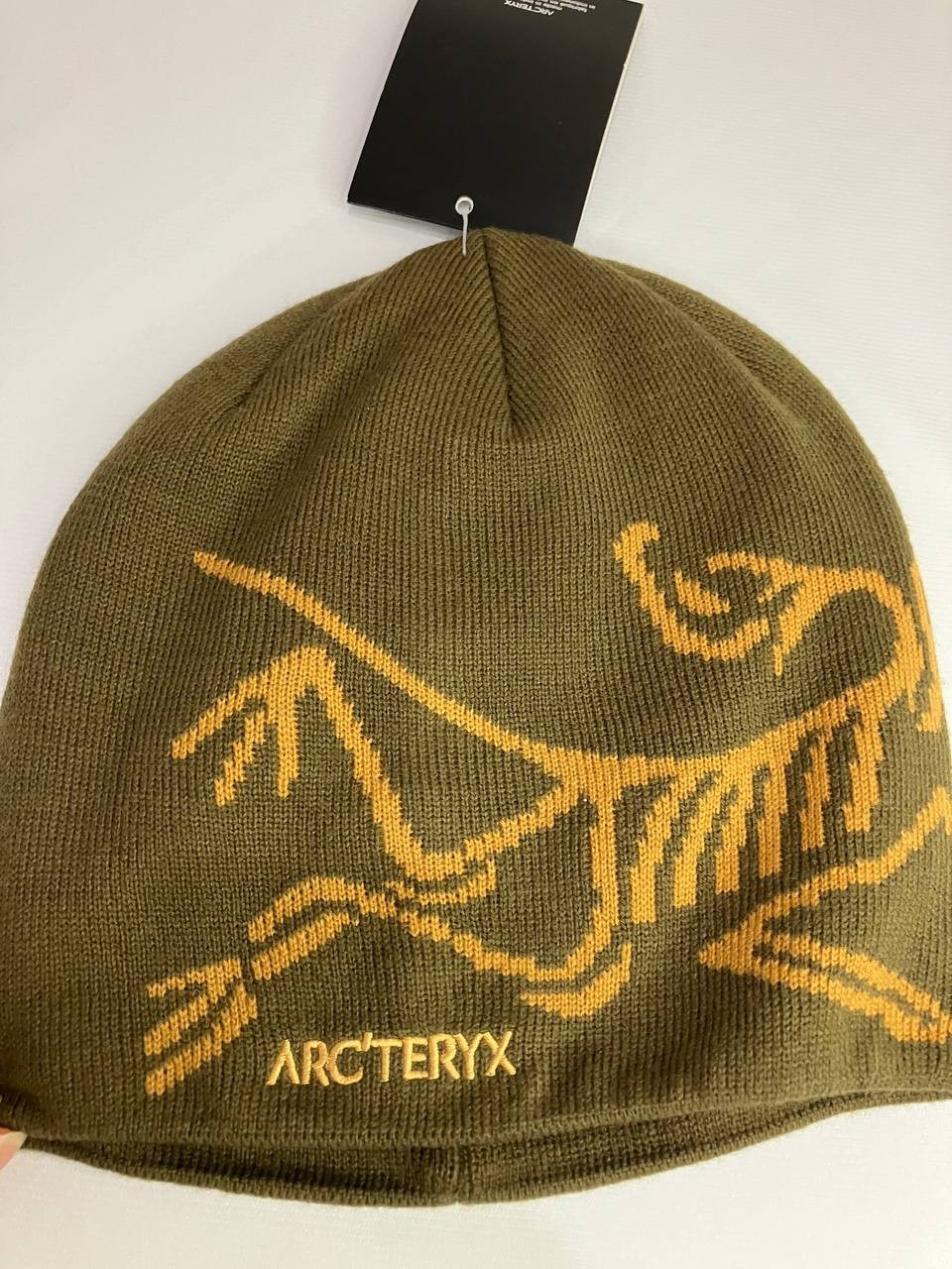 Arc’teryx Bird Graphic Beanie V2 Brown Knit Hat Unisex NWT