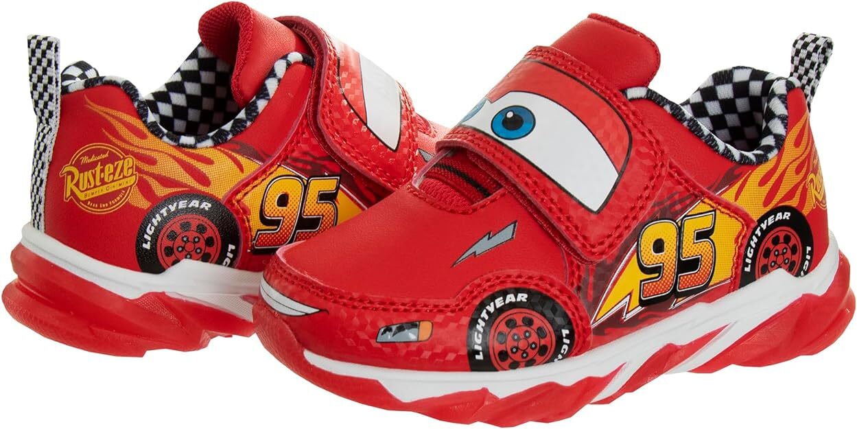 New Boys’ Disney Toddler & Little Kid Cars Lighted 95 Shoes 6 7 8 9 10 11 12