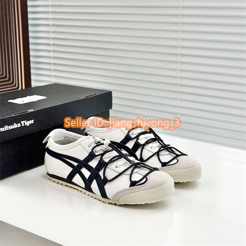 2026 Onitsuka Tiger MEXICO 66 VINY 1183C577-100 White Navy Blue