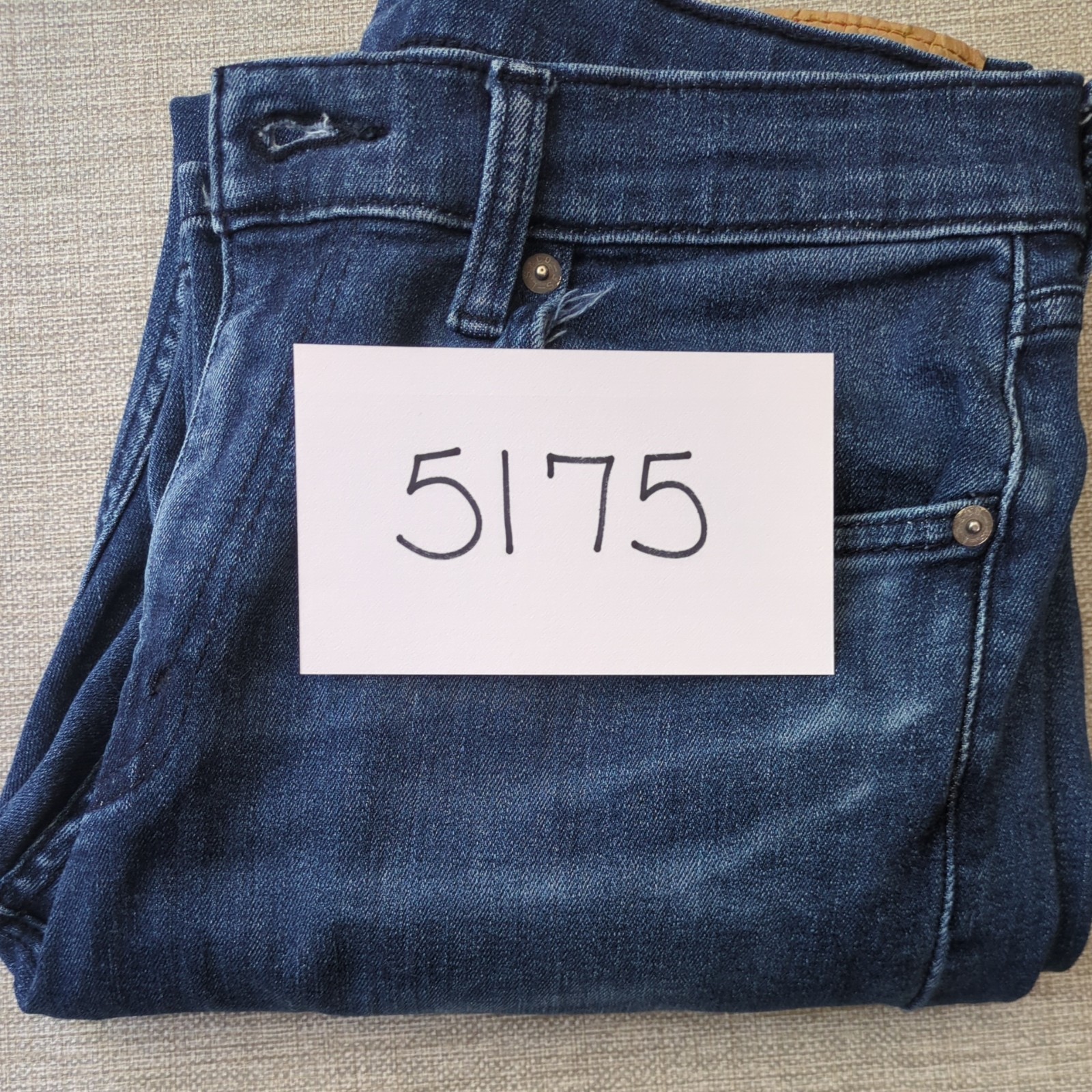 RARE Blank Red Tab Levis 502 Regular Taper Jeans Mens 32×28 R Dark Wash 2021