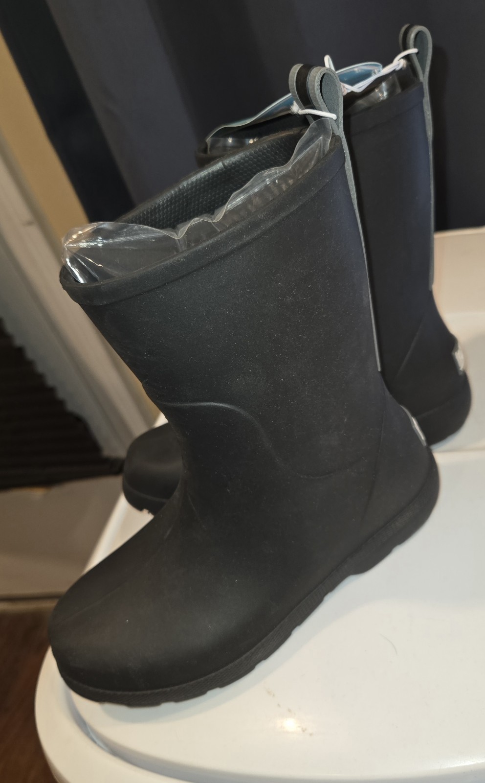 TOTES Toddler Lightweight Rain Boots Size 13-1 Black NWT