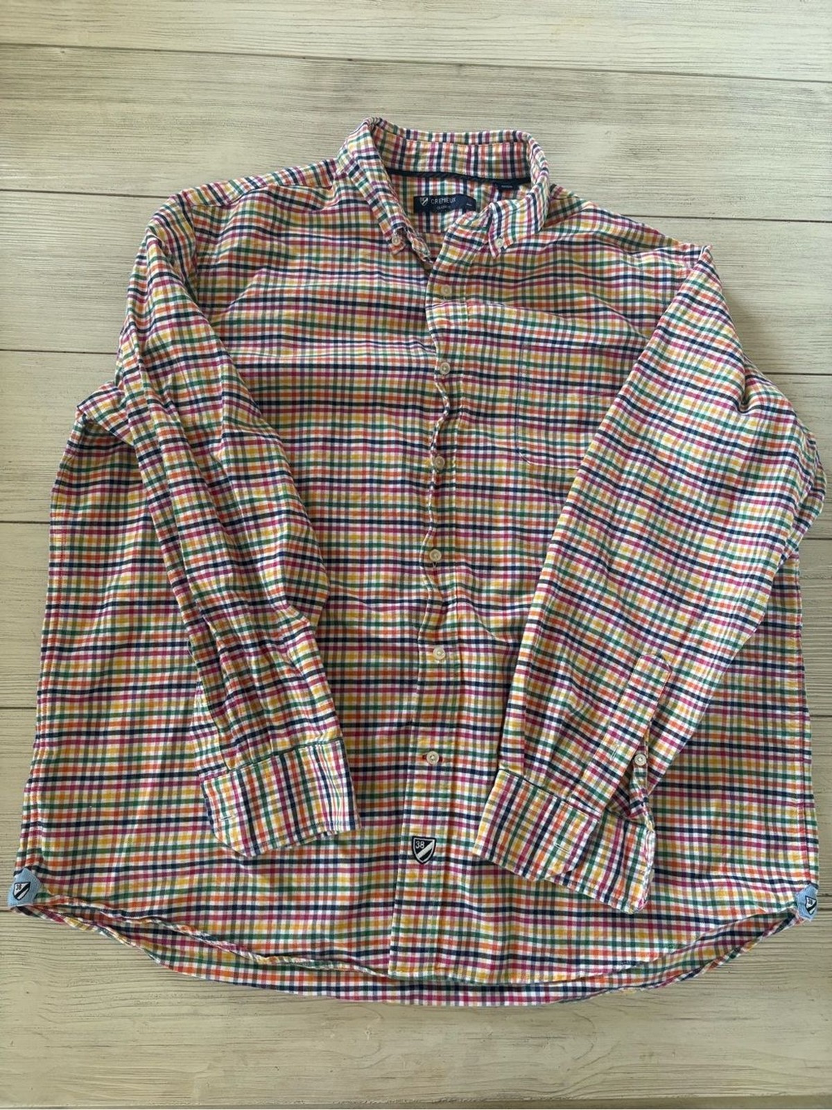 Cremieux Classics Men’s Multicolor Plaid Cotton Button-Down Shirt | Size XL