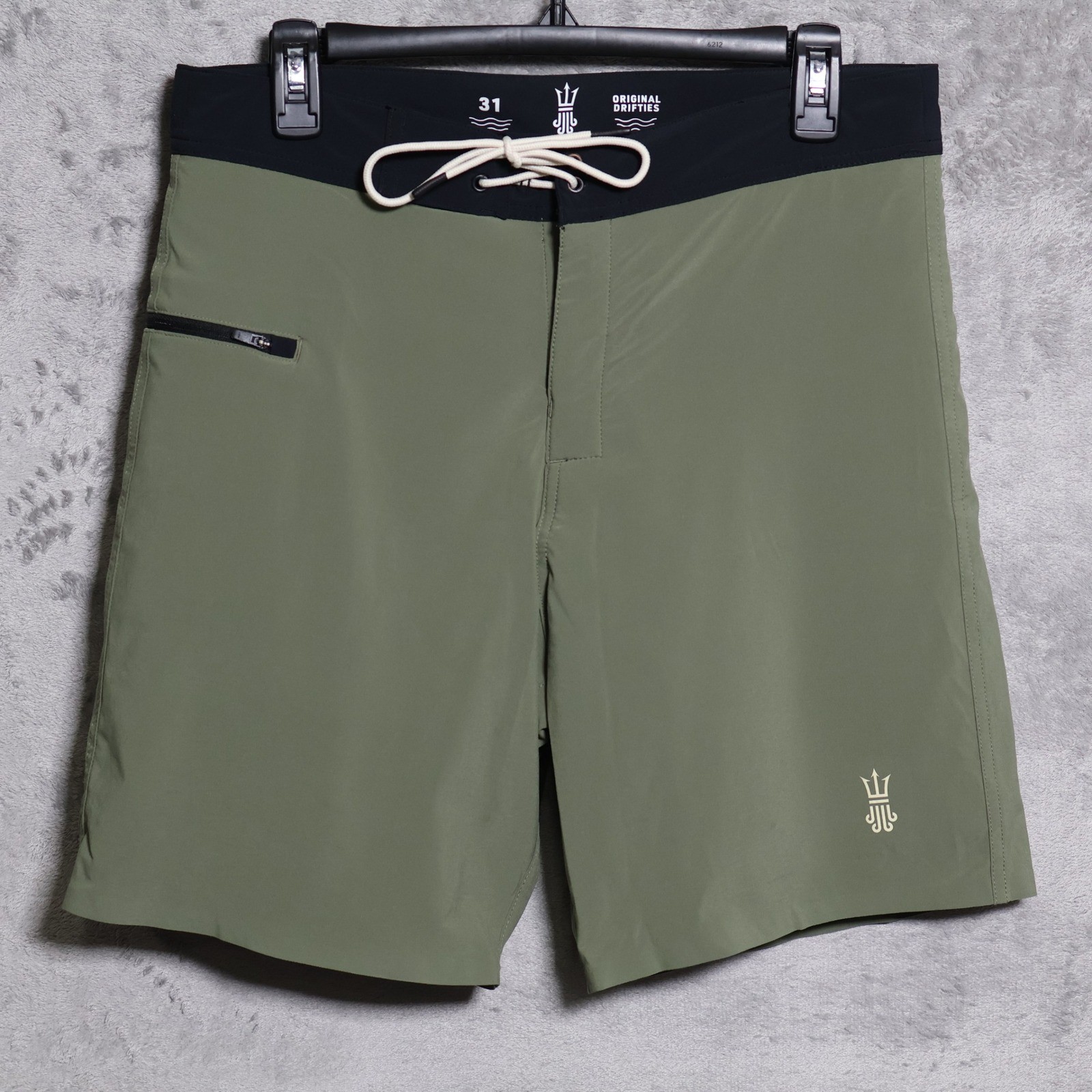 Driftline Original Drifties Board Shorts Mens 31 Green Wetsuit Liner Swimsuit