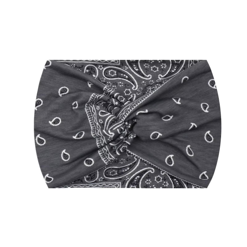 Widening 18CM Stretch Printed Sports Sweatband Headband Headscarf Hairband Hair