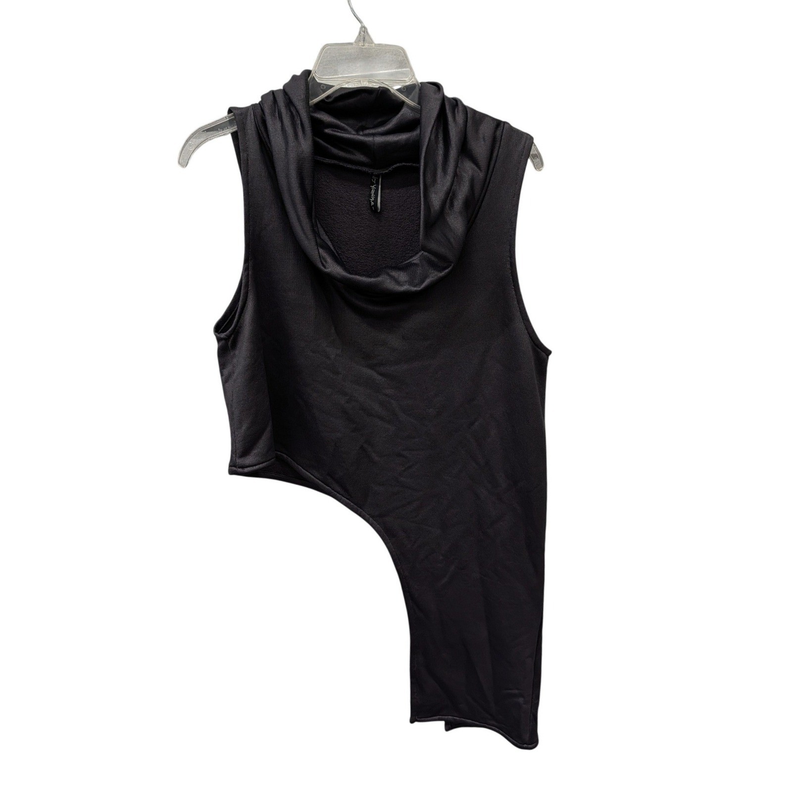 Avivit Yizhar Women’s Black Asymmetrical Cowl Neck Sleeveless Top- S